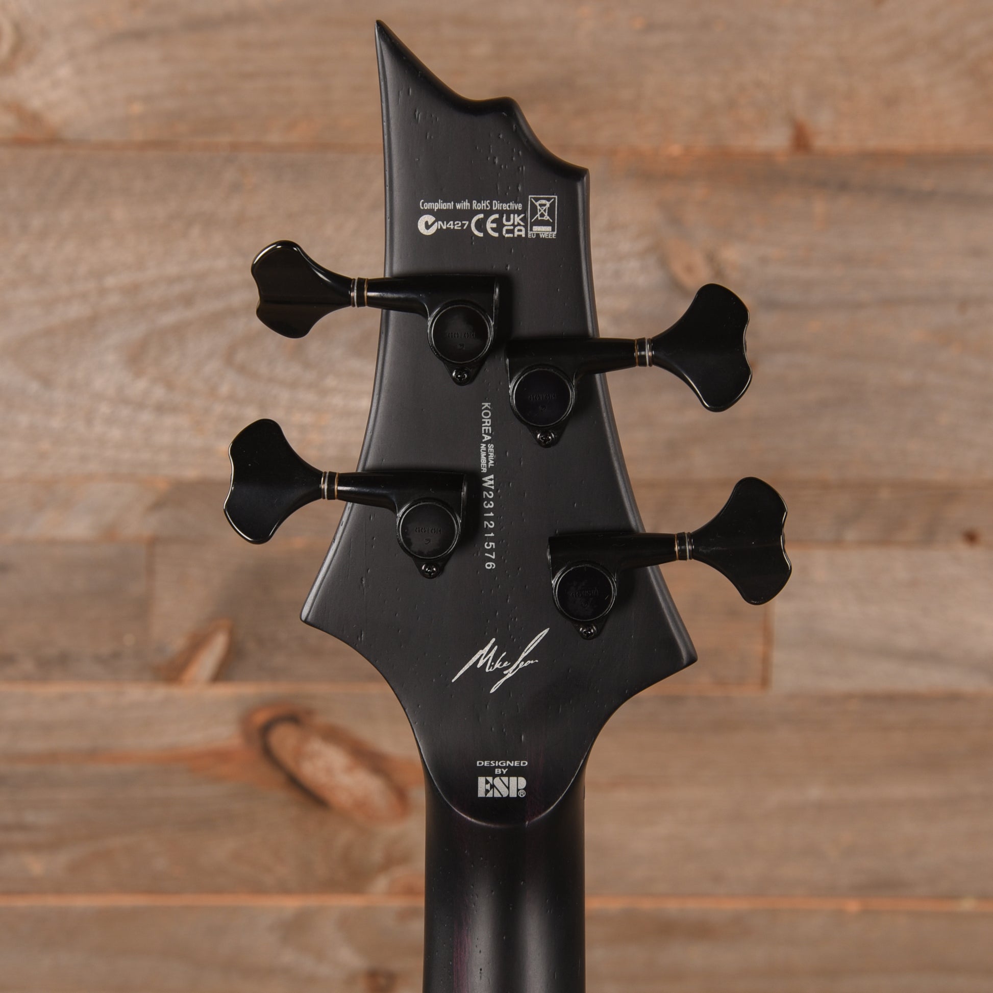 ESP LTD ML B-4 Mike Leon Black Blast Bass Guitars / 4-String