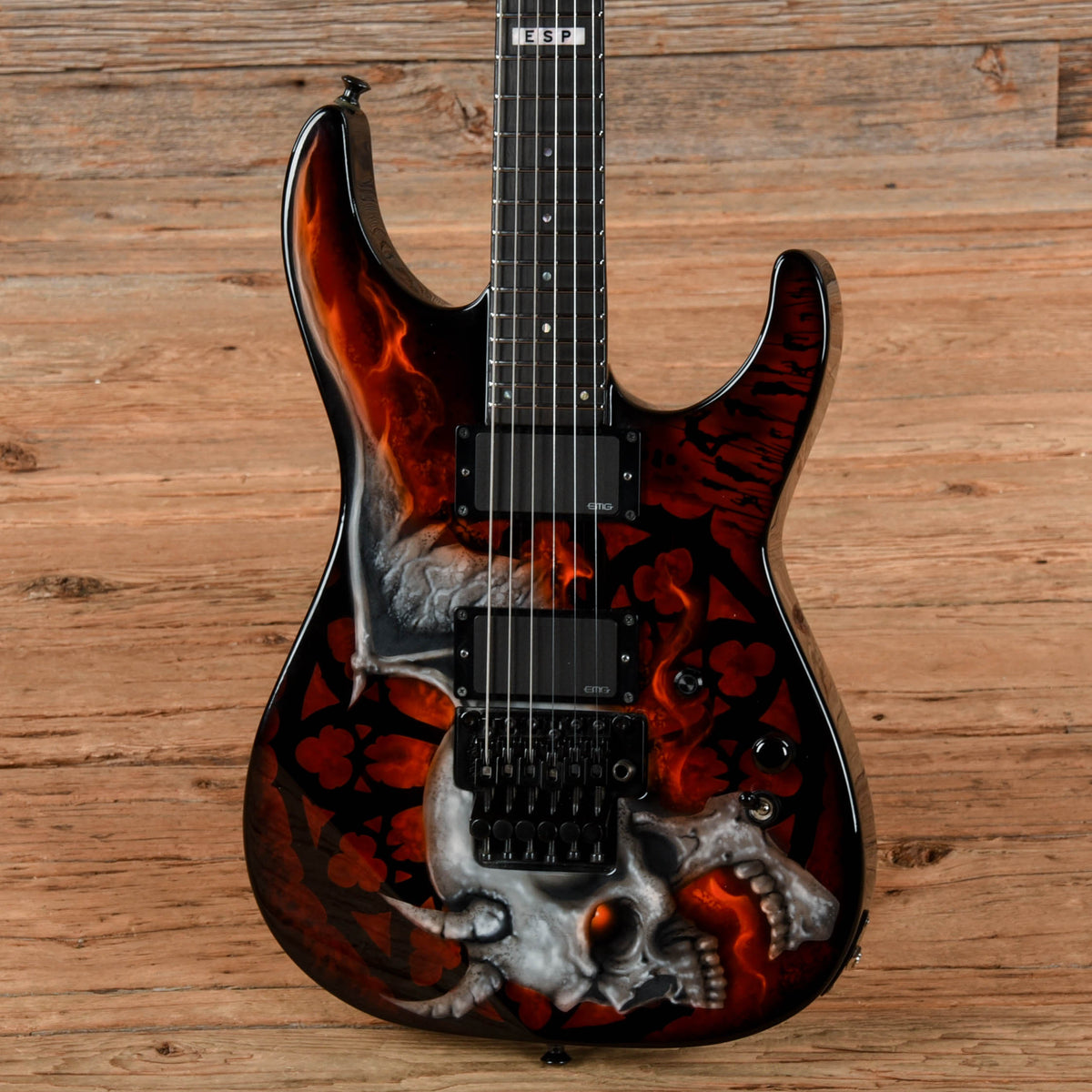 ESP Custom Shop M-II Custom Airbrush Artwork Electric Guitars