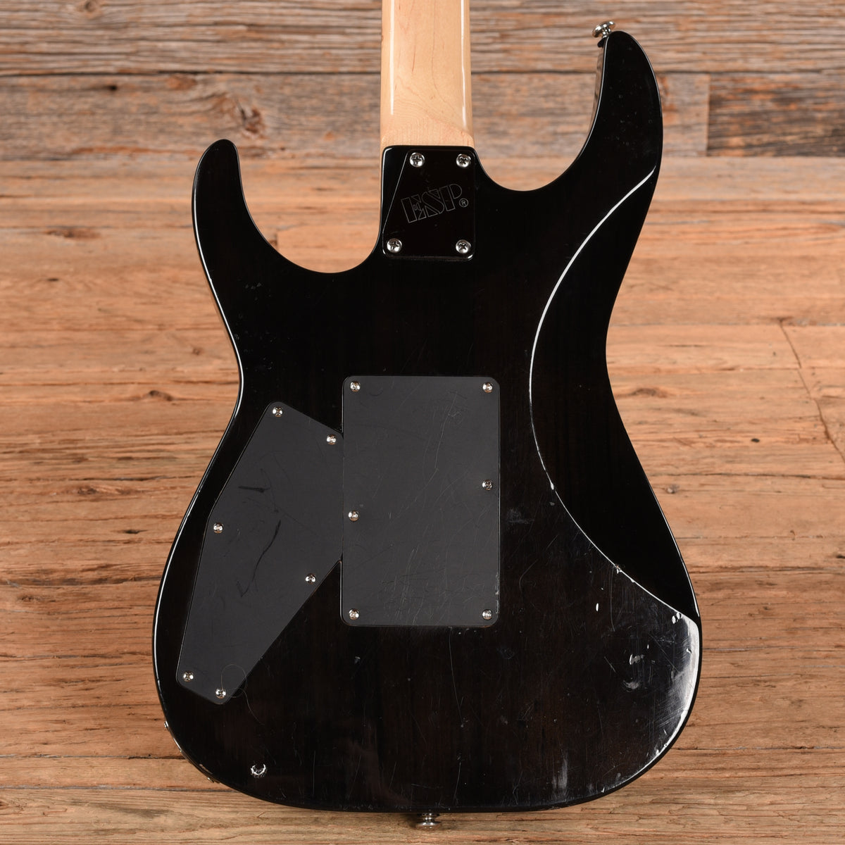 ESP LTD M-100FM Transparent Black Electric Guitars