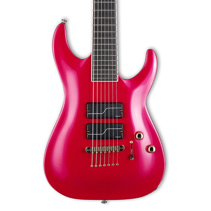 ESP LTD SC-607 Stephen Carpenter 7-String Baritone Magenta Metallic Electric Guitars