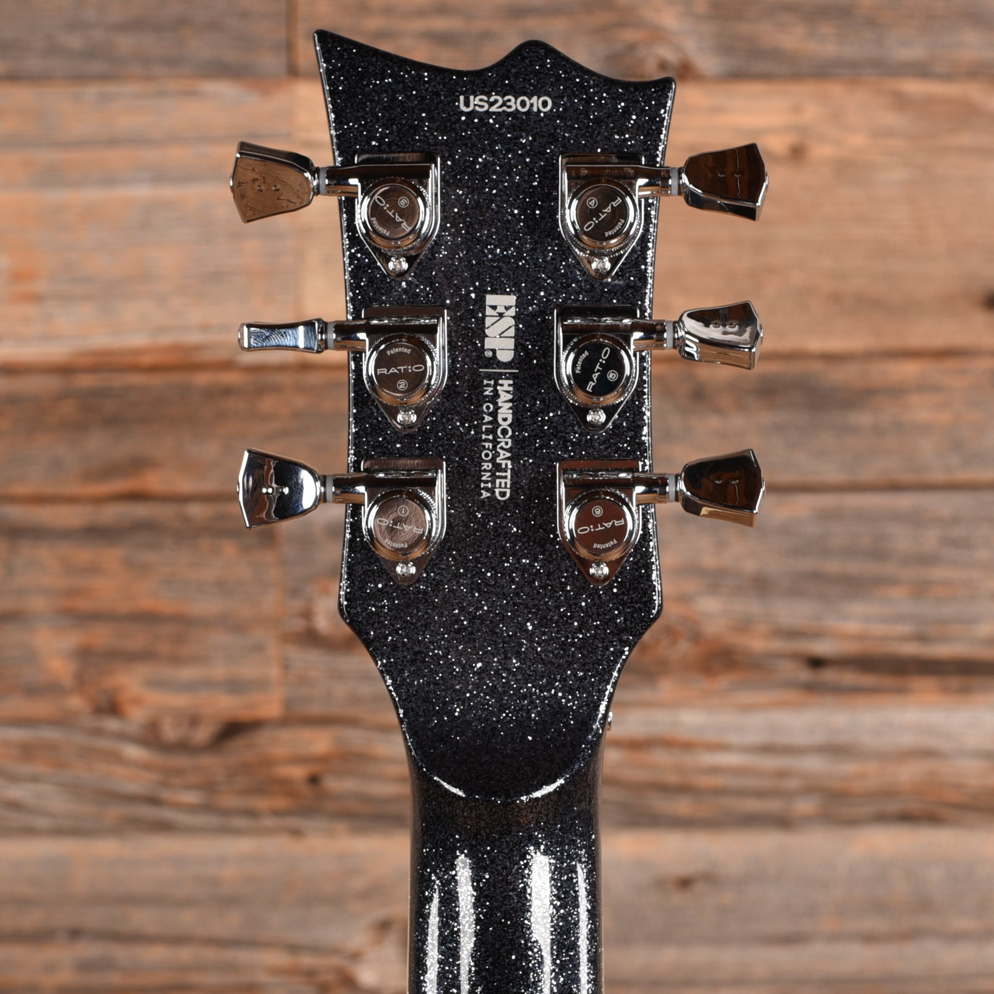 ESP USA Eclipse FR Black Sparkle 2023 Electric Guitars