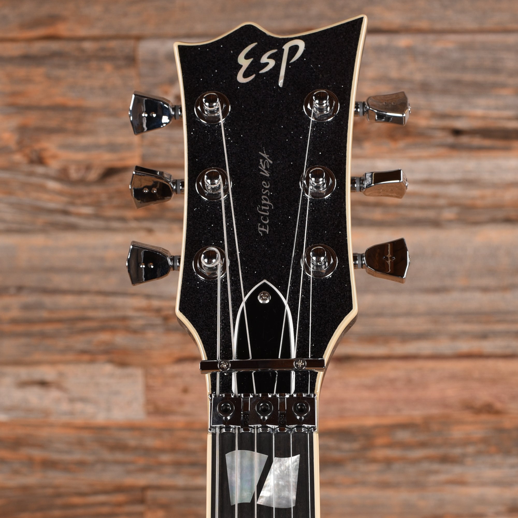 ESP USA Eclipse FR Black Sparkle 2023 Electric Guitars