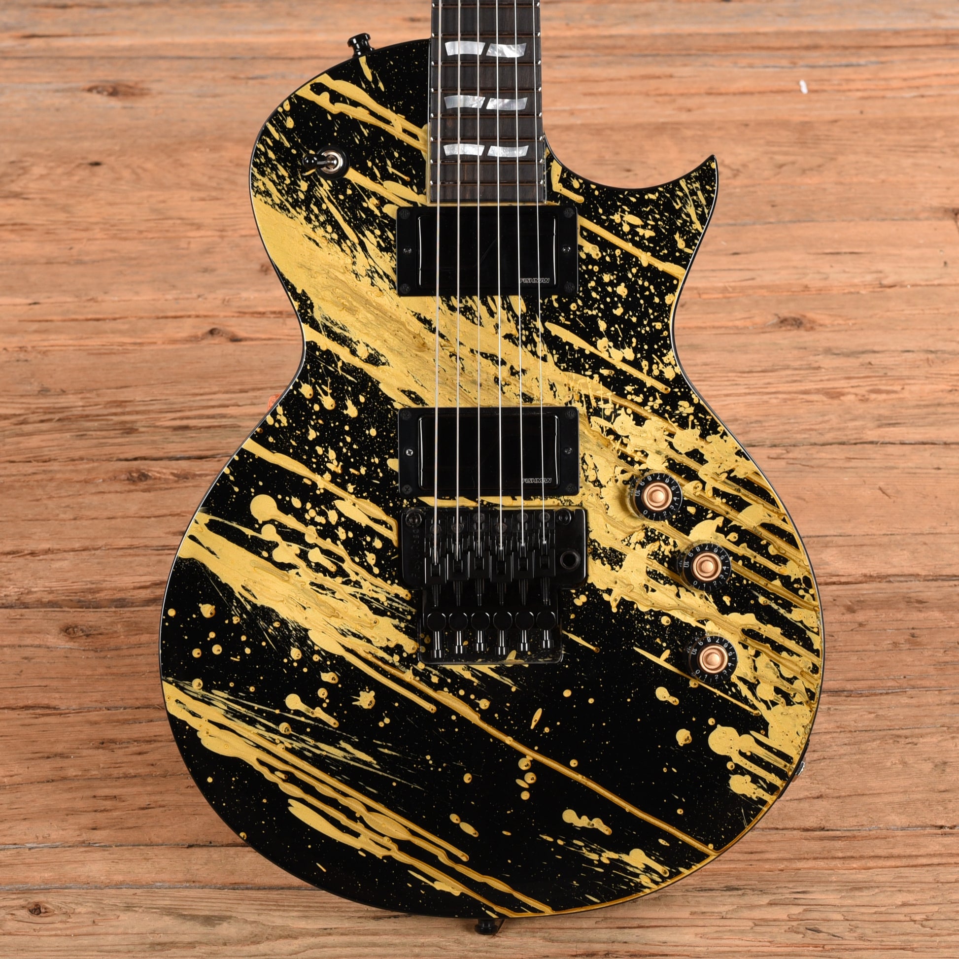 ESP USA Eclipse Gold Splatter 2022 Electric Guitars