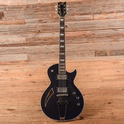ESP Eclipse Hollow Body Blue Electric Guitars / Semi-Hollow