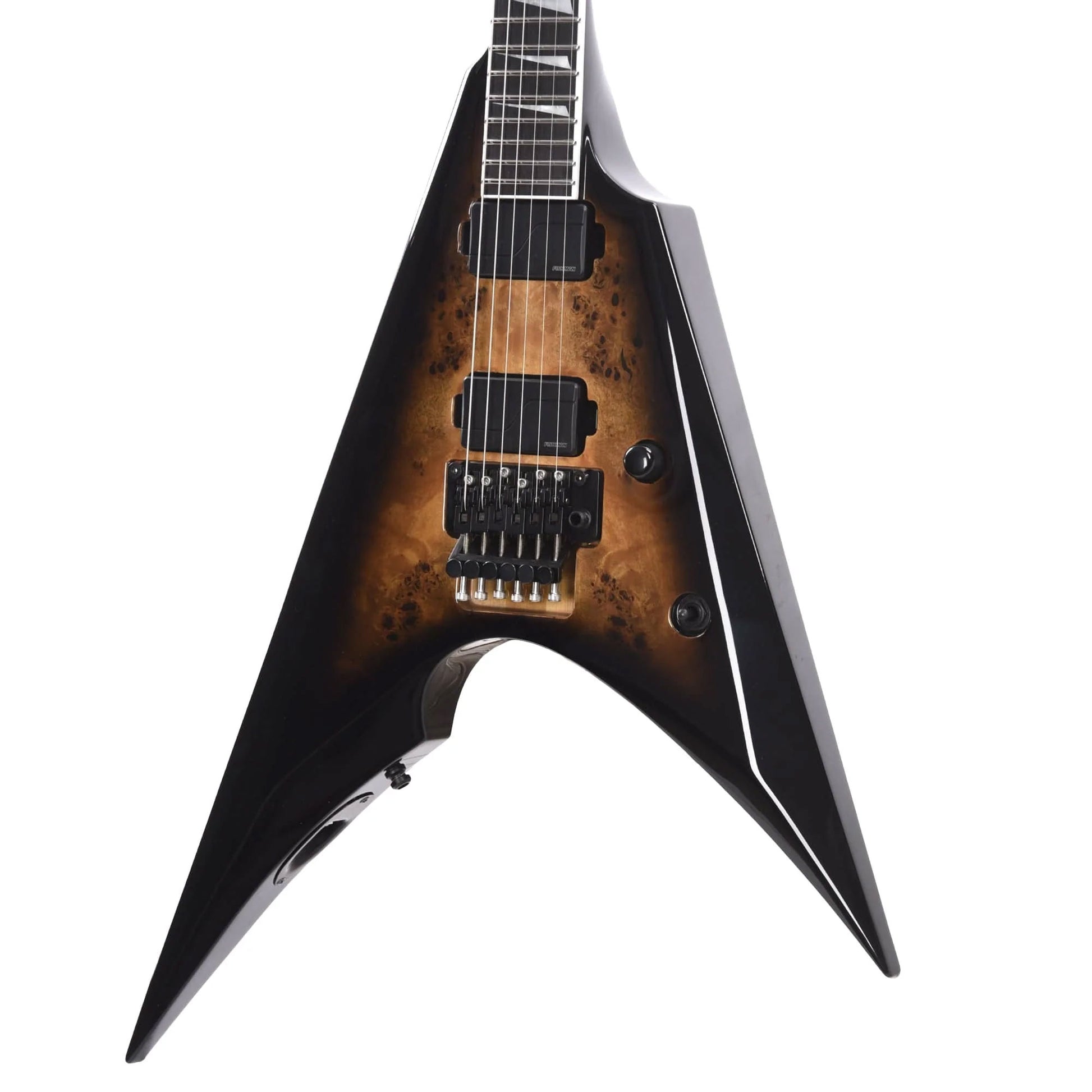 ESP E-II Arrow Burl Maple Nebula Black Burst Electric Guitars / Solid Body