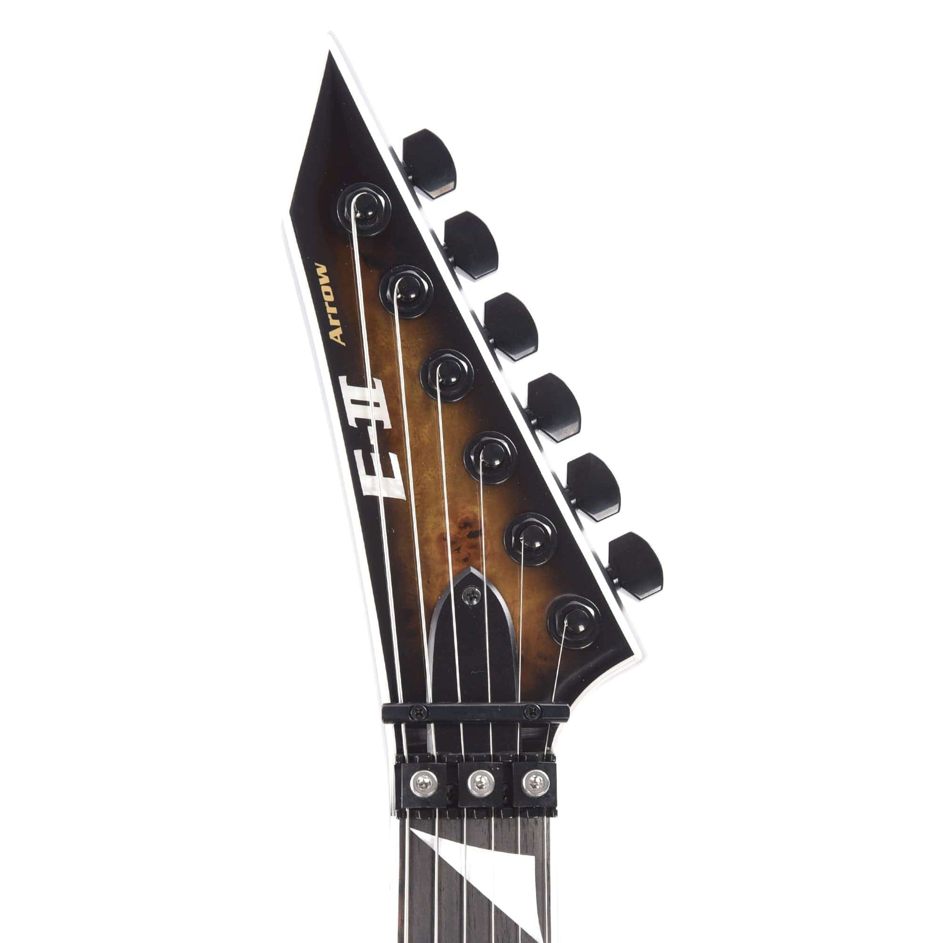 ESP E-II Arrow Burl Maple Nebula Black Burst Electric Guitars / Solid Body