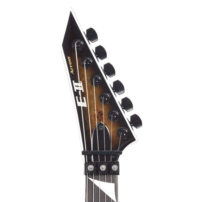 ESP E-II Arrow Burl Maple Nebula Black Burst Electric Guitars / Solid Body