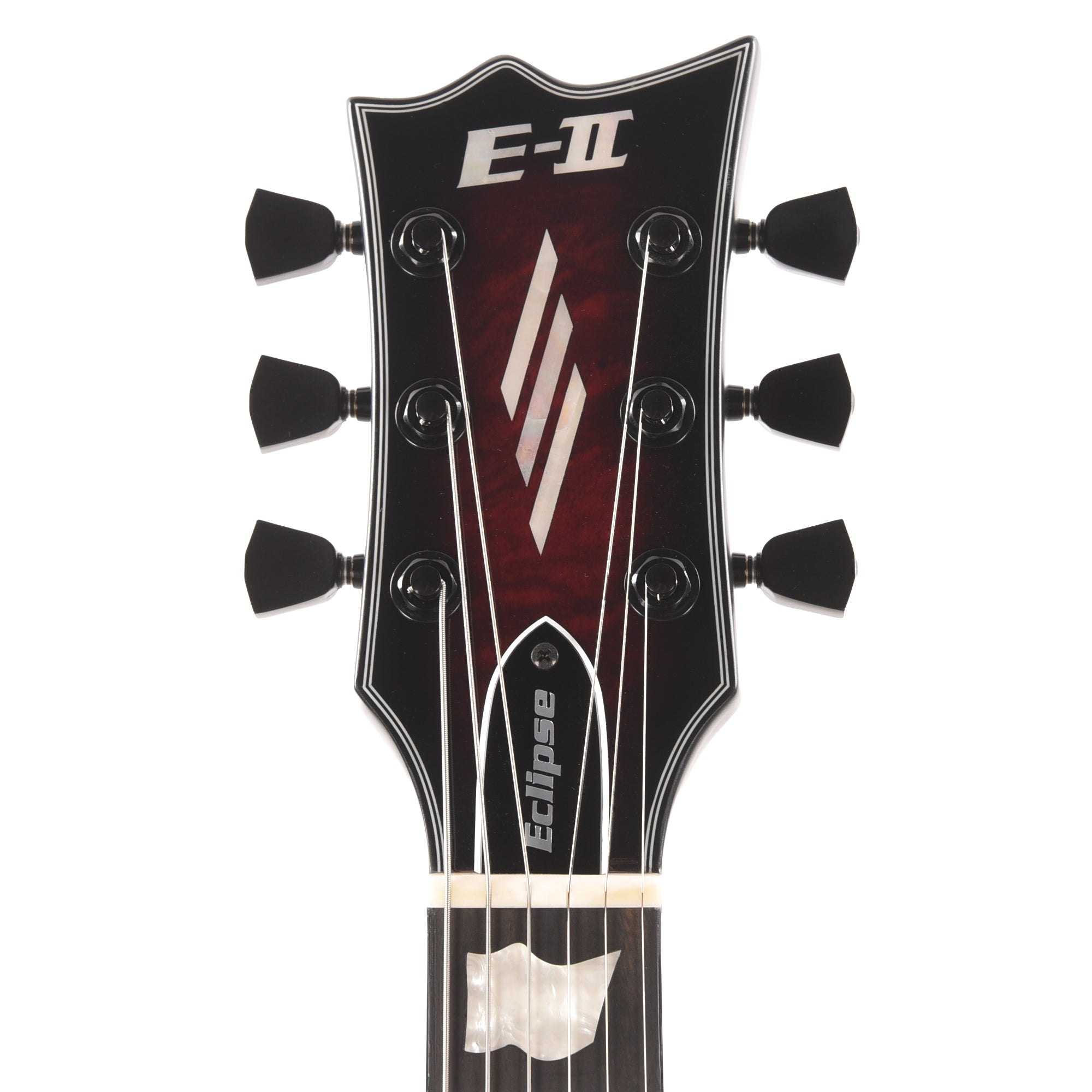 ESP E-II EC QM See Thru Black Cherry Sunburst w/Fishman Fluence