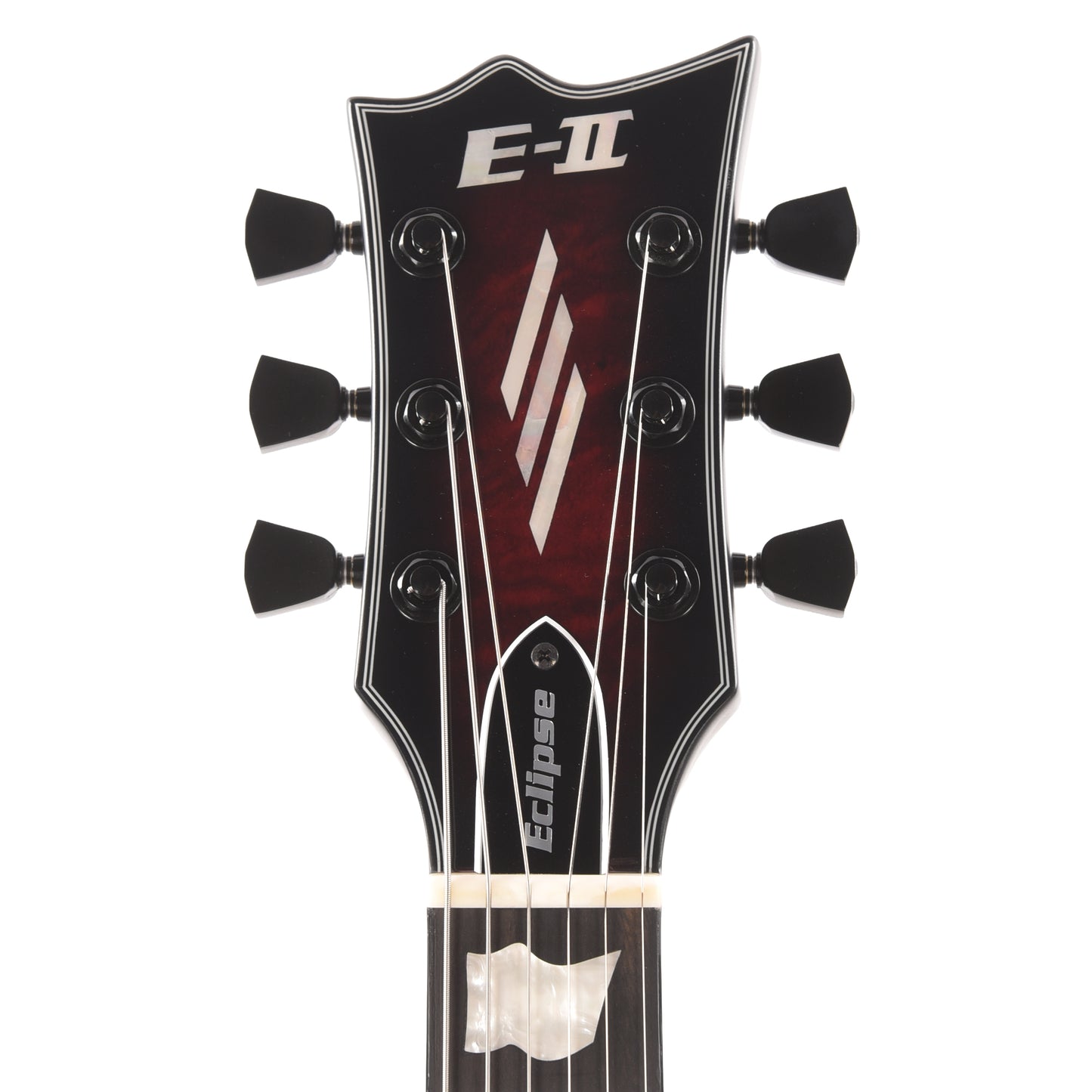 ESP E-II EC QM See Thru Black Cherry Sunburst w/Fishman Fluence Electric Guitars / Solid Body