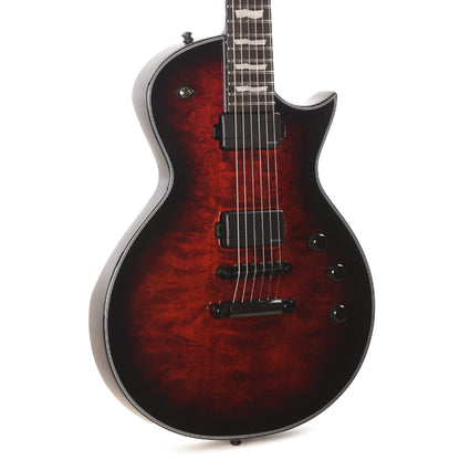 ESP E-II EC QM See Thru Black Cherry Sunburst w/Fishman Fluence Electric Guitars / Solid Body