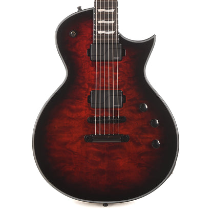 ESP E-II EC QM See Thru Black Cherry Sunburst w/Fishman Fluence Electric Guitars / Solid Body