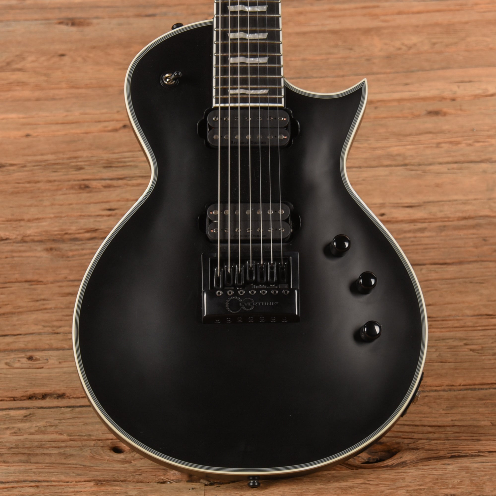 ESP E-II Eclipse 7 ET Satin Black 2021 – Chicago Music Exchange