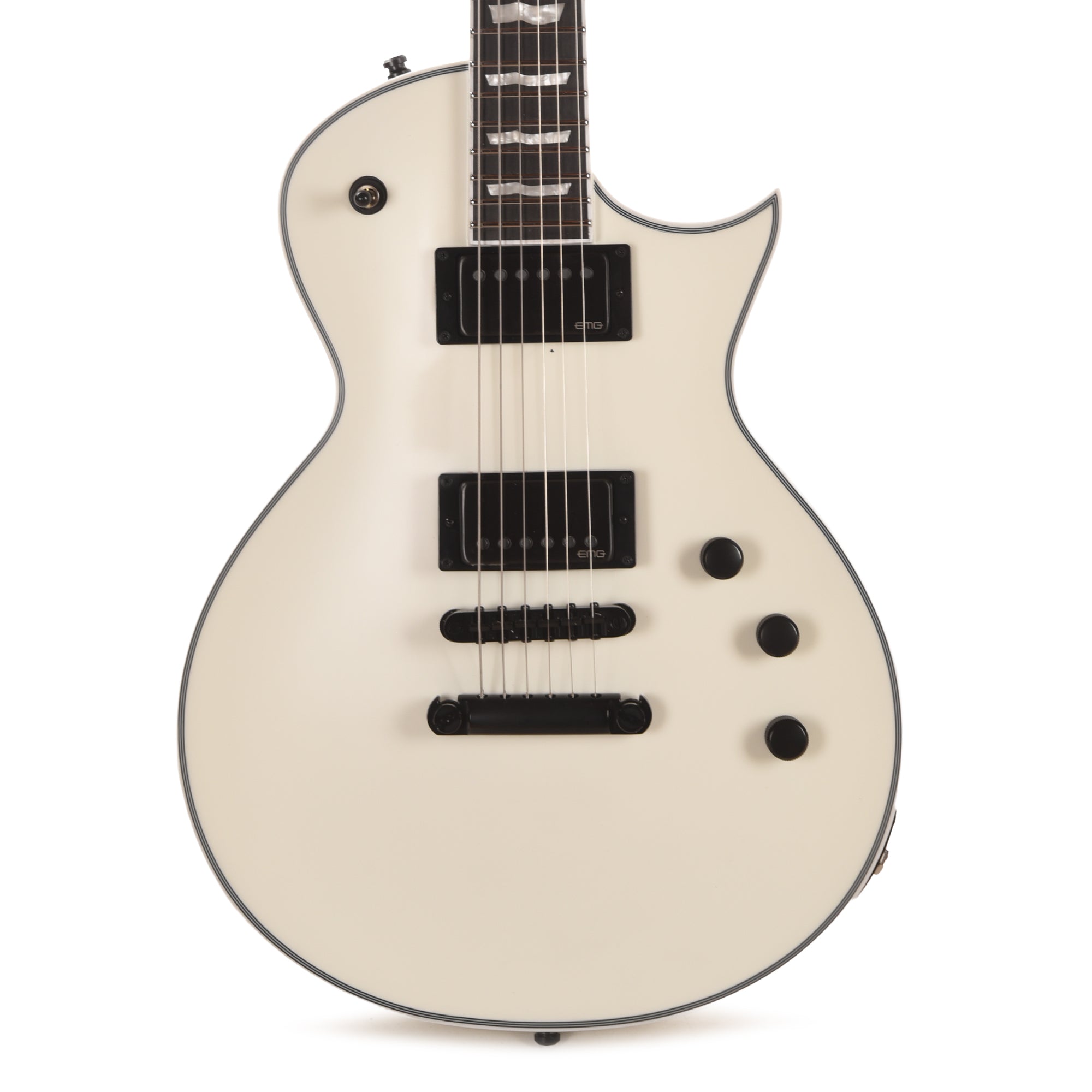 esp eclipse original white 2019 – chicago music... ESP E-II Eclipse Snow White Satin – Chicago Music Exchange