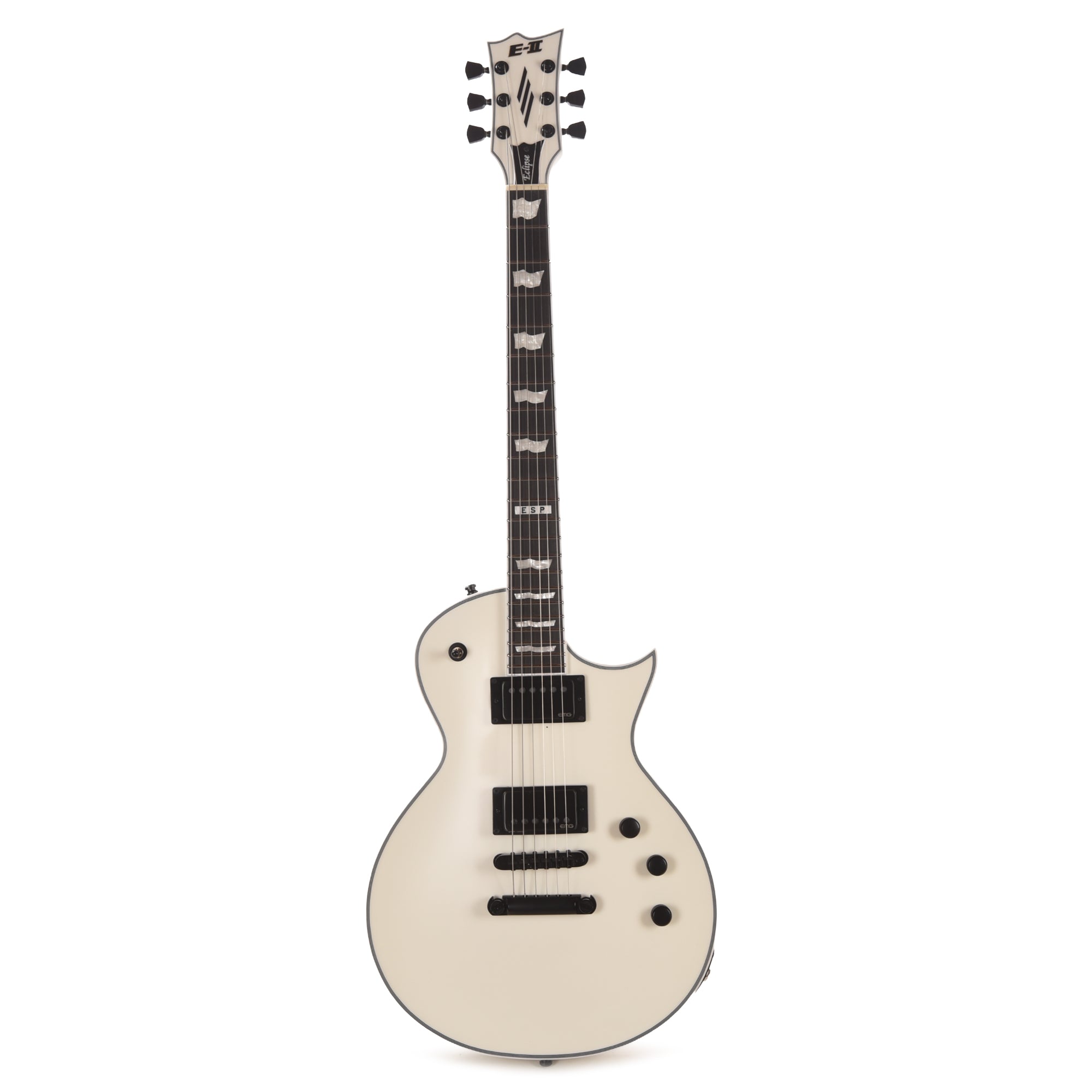 esp eclipse original white 2019 – chicago music... ESP E-II Eclipse Snow White Satin – Chicago Music Exchange