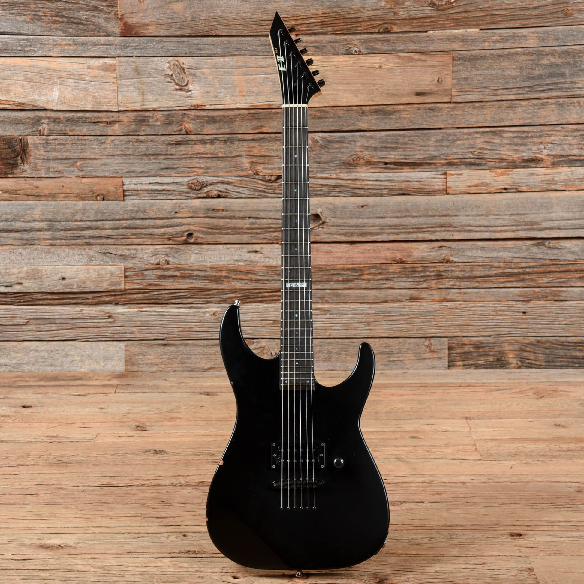 ESP E-II M-I Thru NT Satin Black Electric Guitars / Solid Body