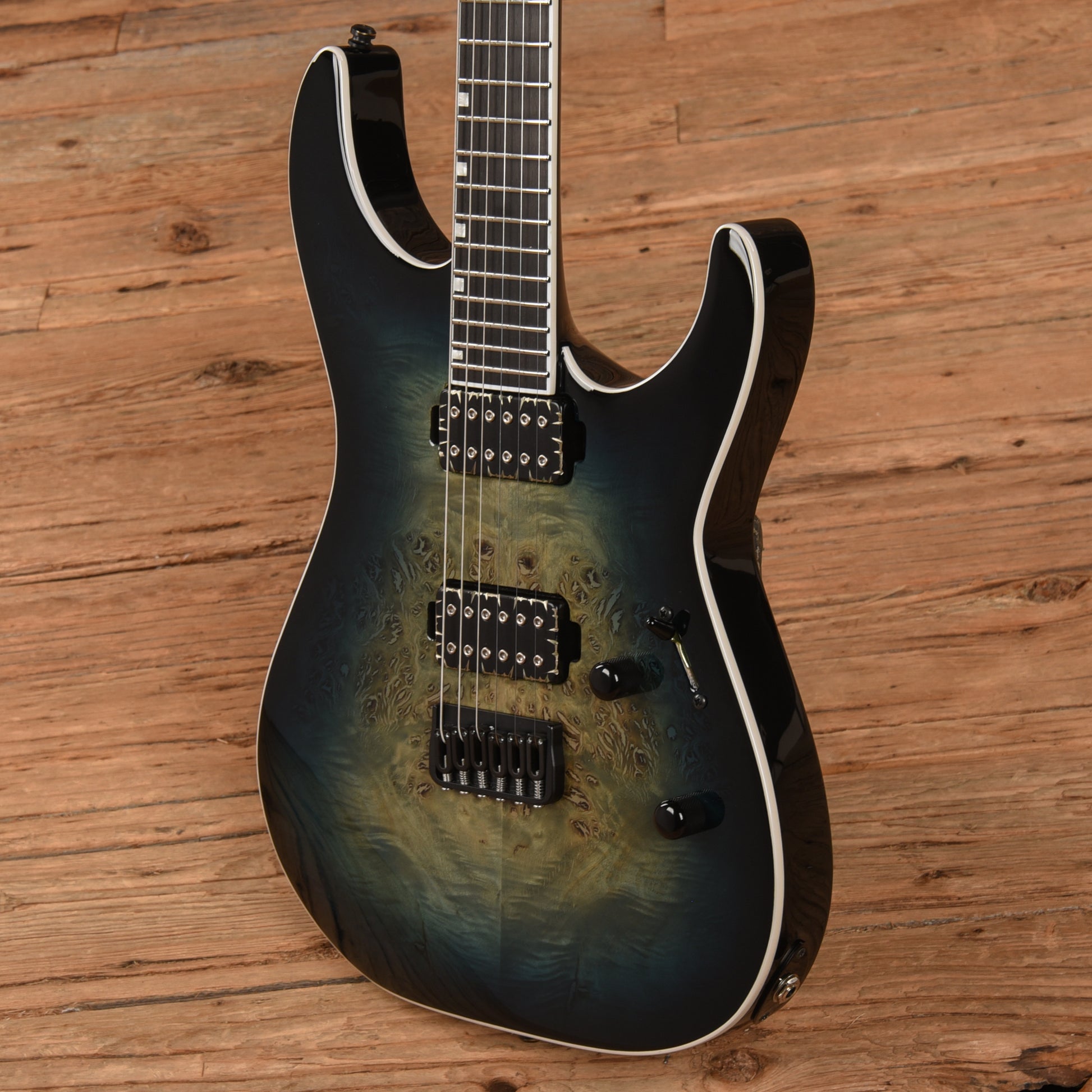 ESP E-II M-II HT Mercury Blue Burst 2022 Electric Guitars / Solid Body
