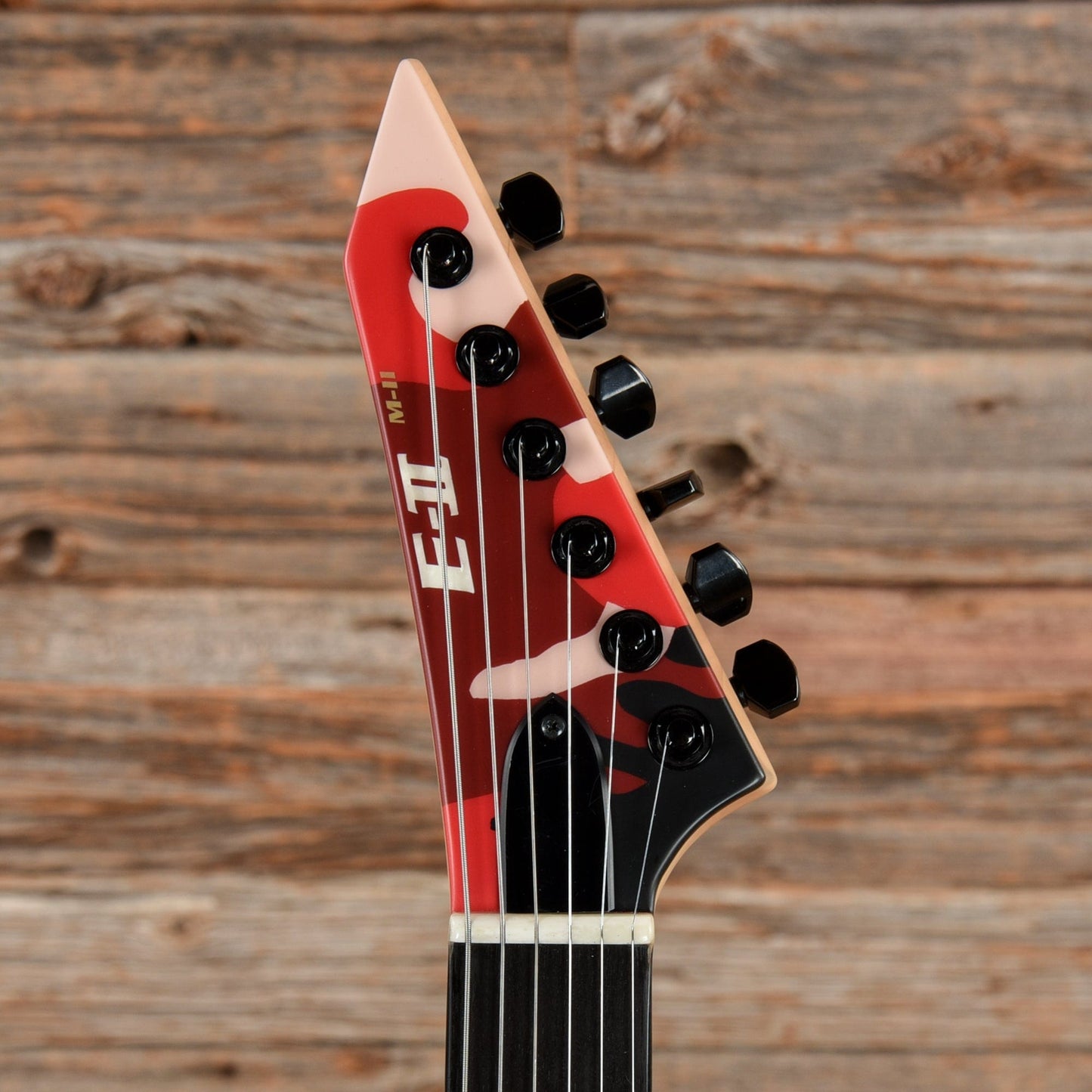 ESP E-II M-II NT Matte Red Camo 2019 Electric Guitars / Solid Body