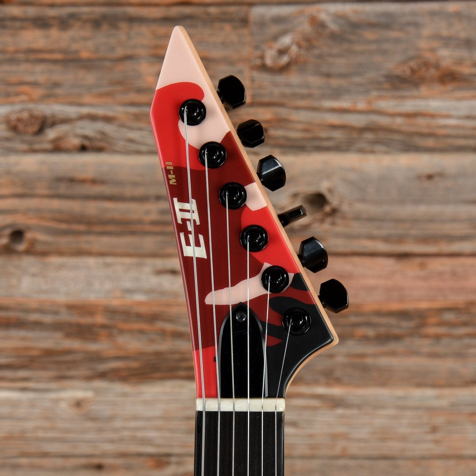 ESP E-II M-II NT Matte Red Camo 2019 Electric Guitars / Solid Body