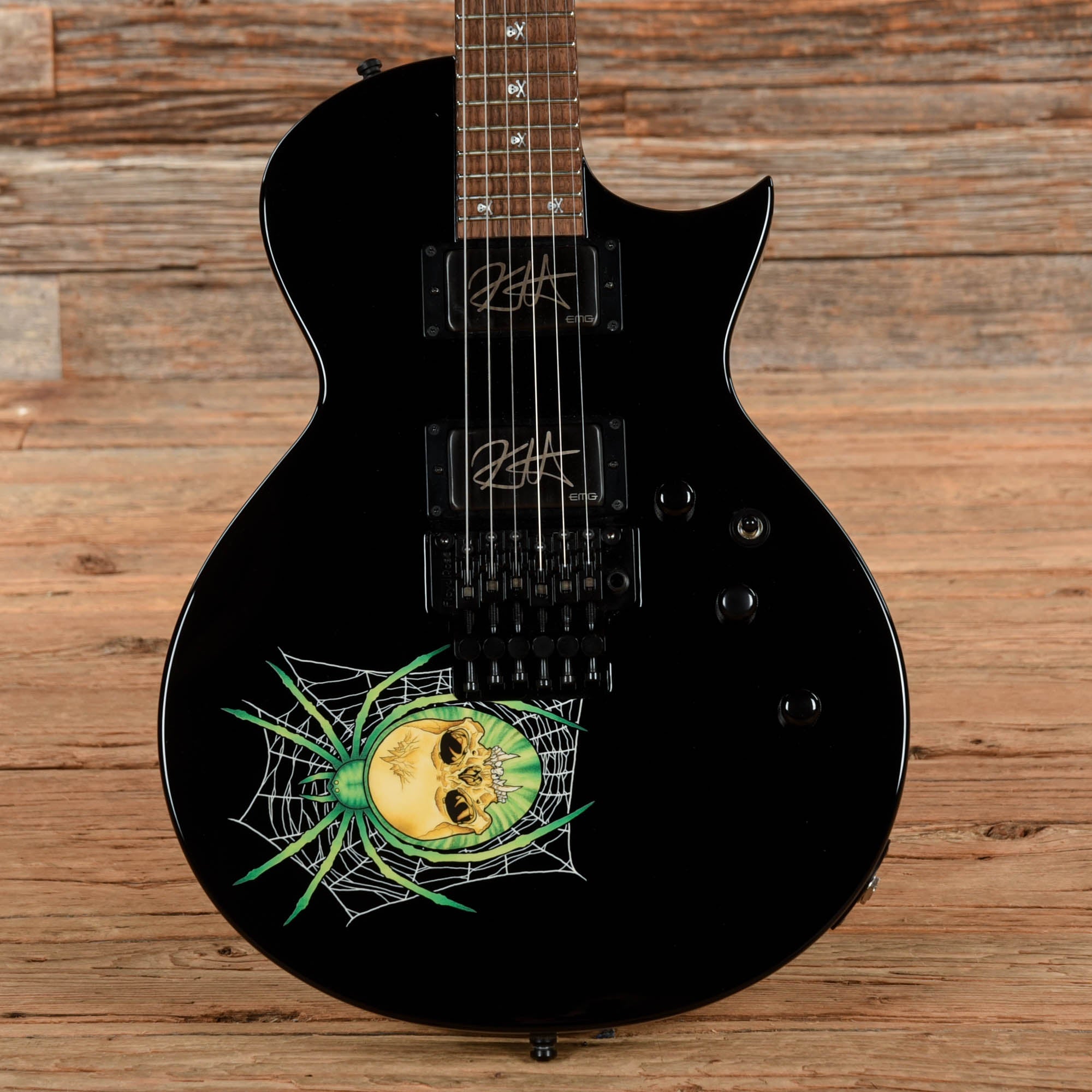 ESP KH-3 Kirk Hammett Signature Spider Black Electric Guitars / Solid Body