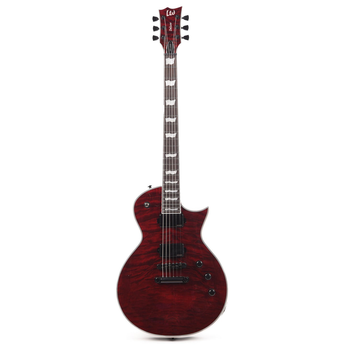 ESP LTD EC-1000 QM See Thru Black Cherry Fluence Electric Guitars / Solid Body
