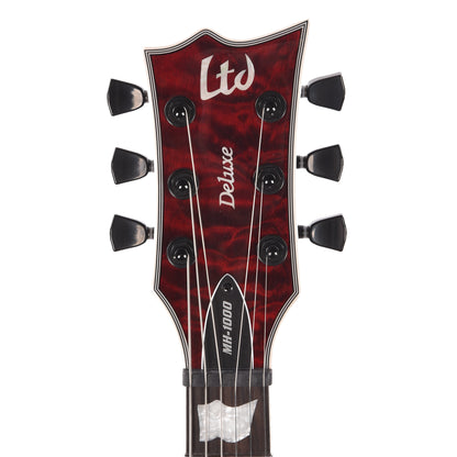 ESP LTD EC-1000 QM See Thru Black Cherry Fluence Electric Guitars / Solid Body