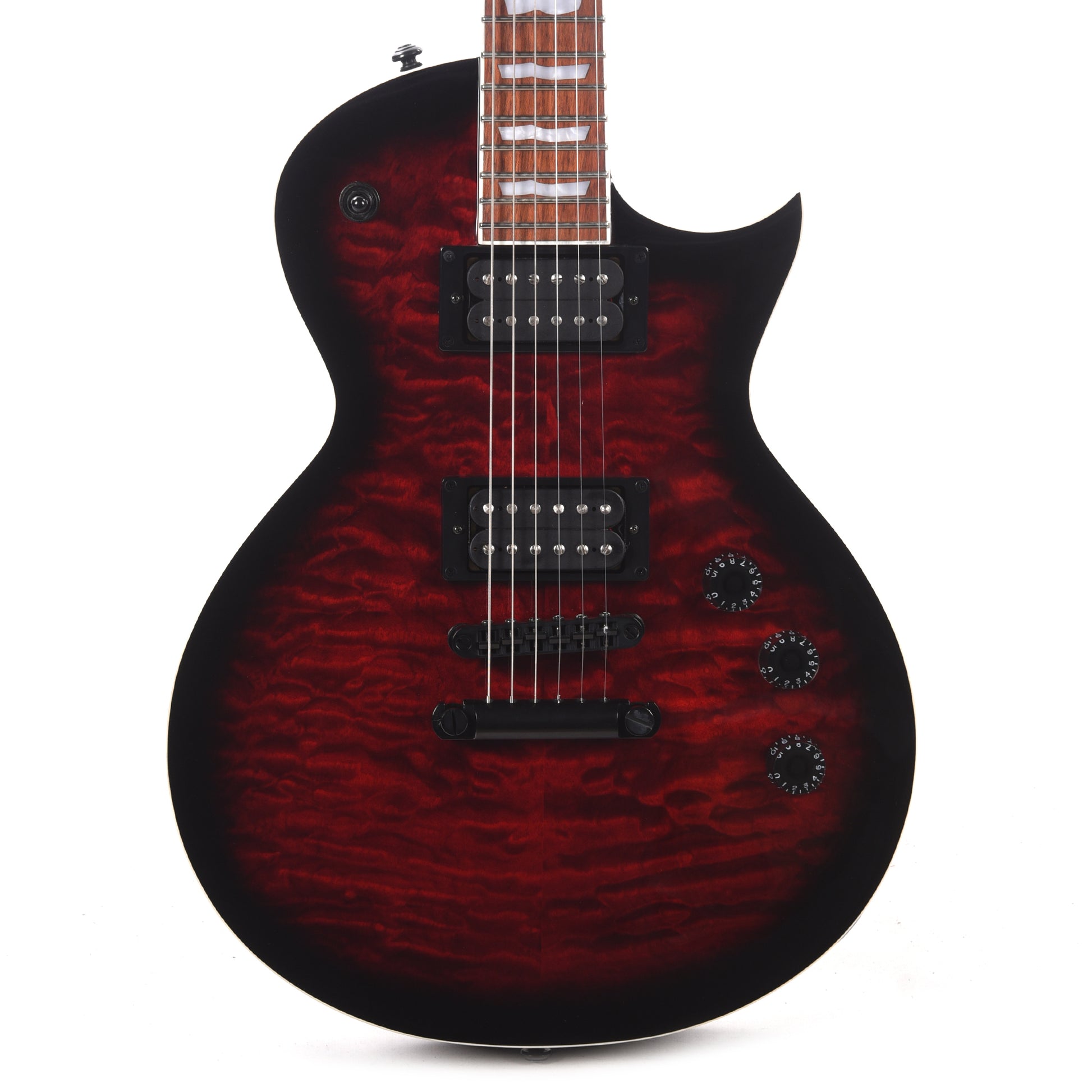ESP LTD EC-256 See Thru Black Cherry Sunburst w/ Quilted Maple Top Electric Guitars / Solid Body