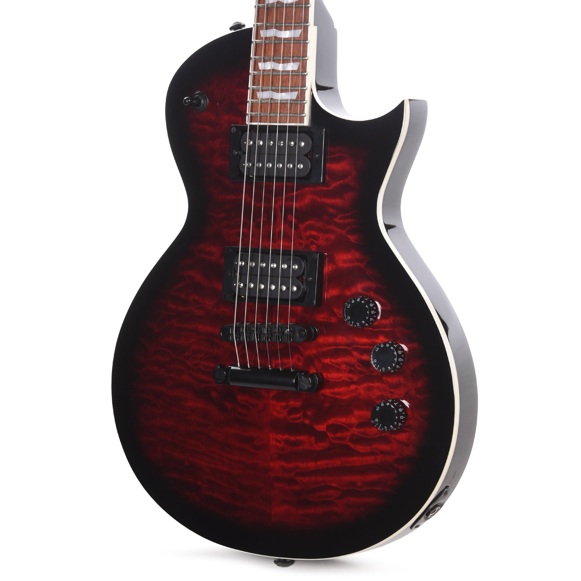 ESP LTD EC-256 See Thru Black Cherry Sunburst w/ Quilted Maple Top Electric Guitars / Solid Body