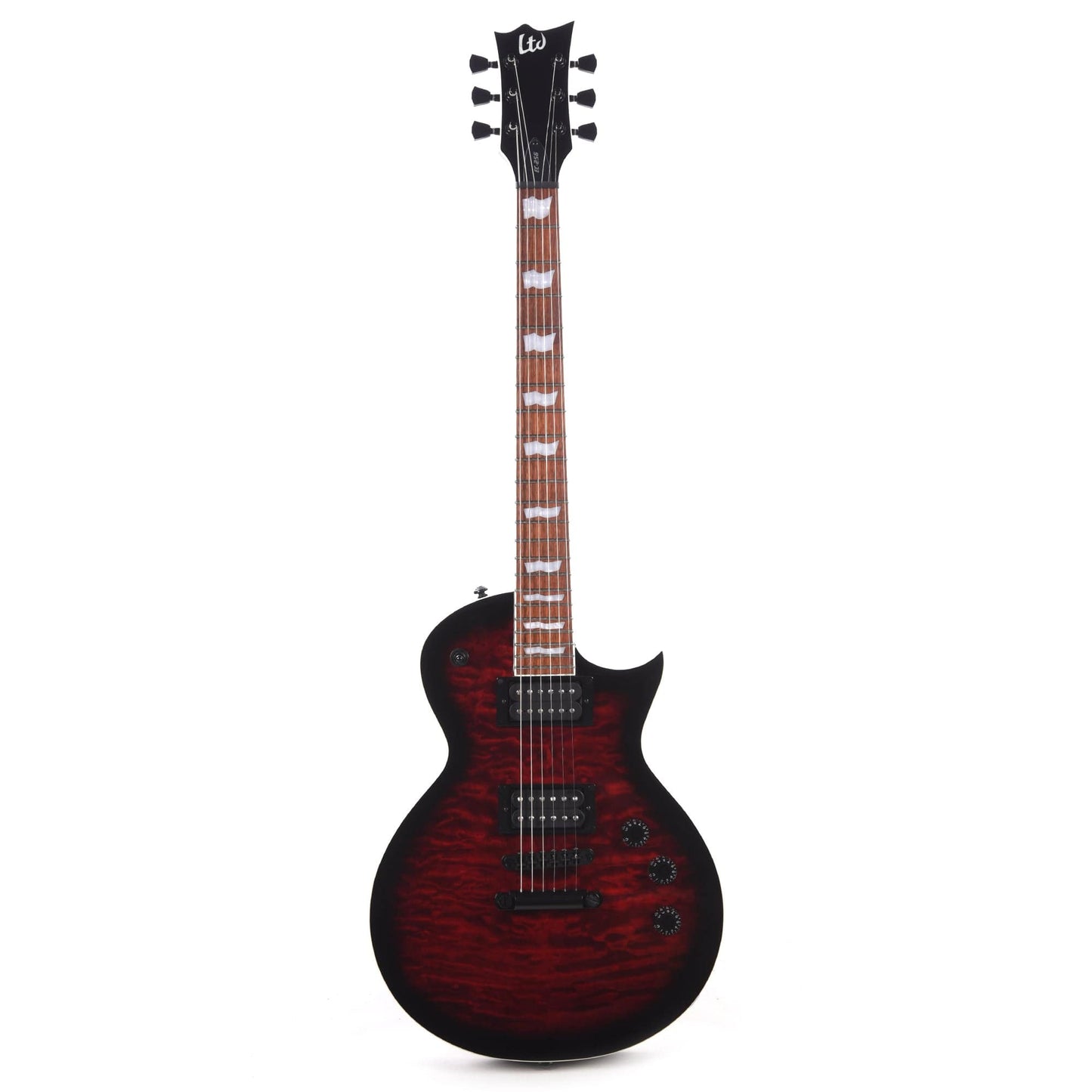 ESP LTD EC-256 See Thru Black Cherry Sunburst w/ Quilted Maple Top Electric Guitars / Solid Body