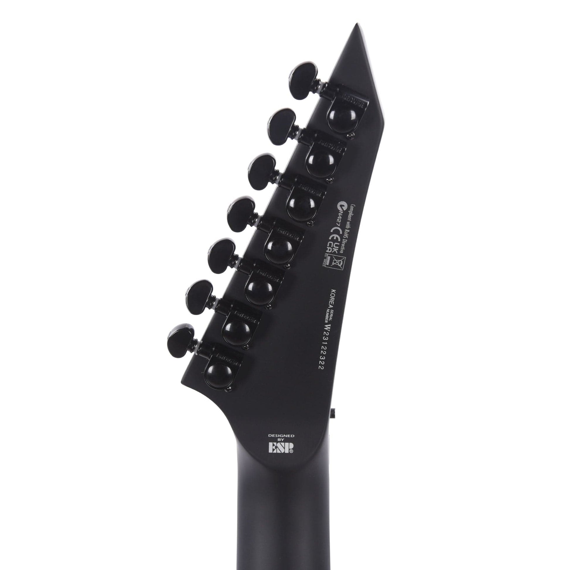 ESP LTD M-1007B Baritone Charcoal Burst Satin 7-String w/ Quilted Maple Top Electric Guitars / Solid Body