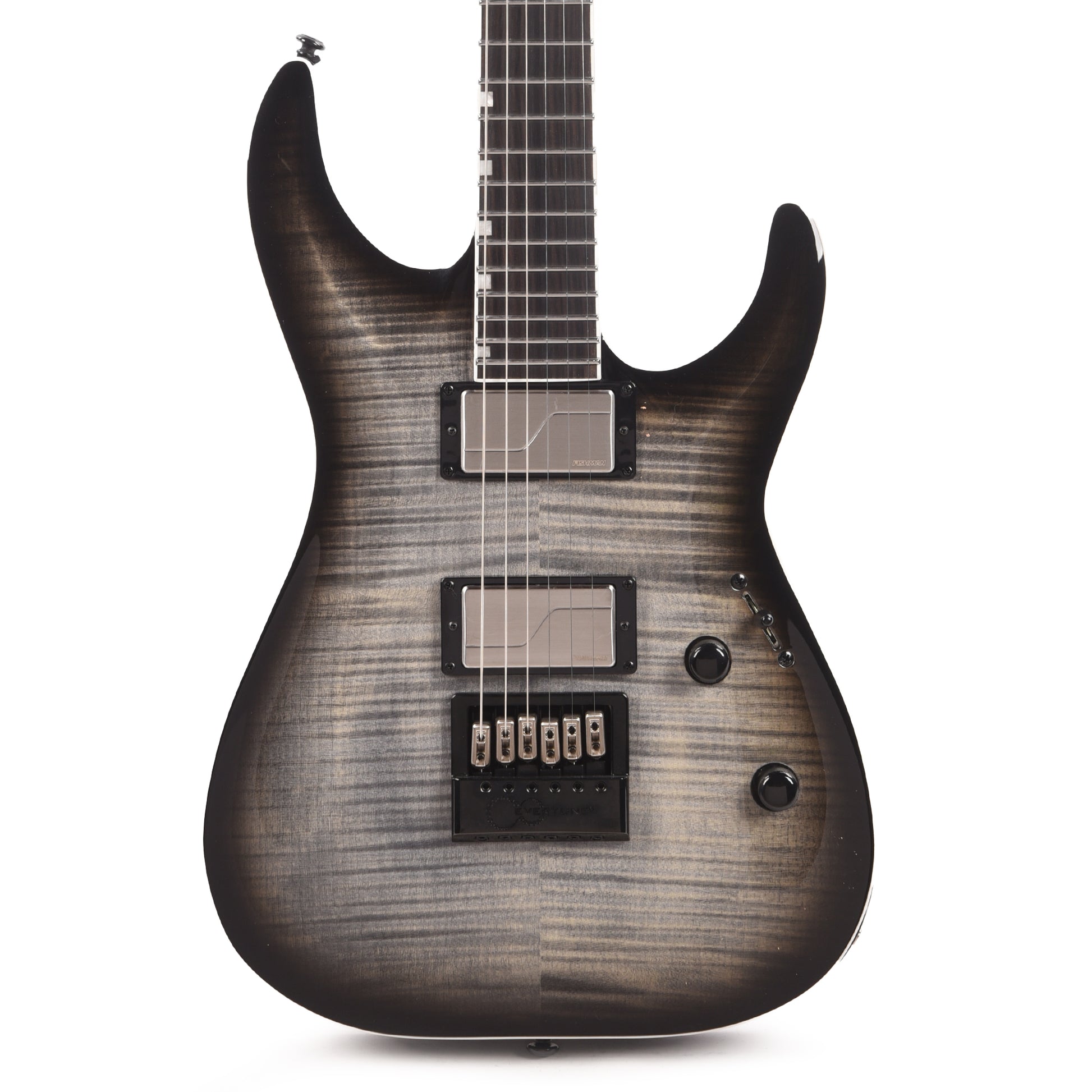 ESP LTD MH-1000 EverTune Charcoal Burst w/ Flamed Maple Top Electric Guitars / Solid Body