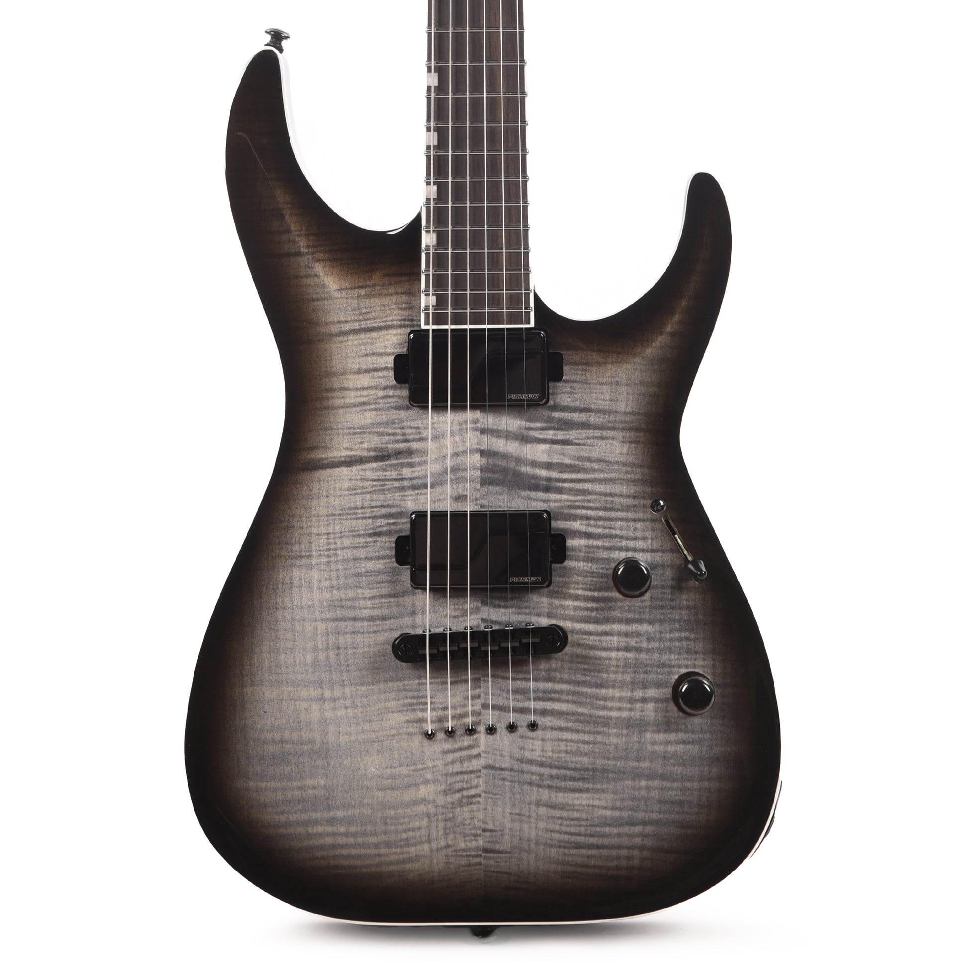 ESP LTD MH-1000NT Charcoal Burst w/ Flamed Maple Top Electric Guitars / Solid Body