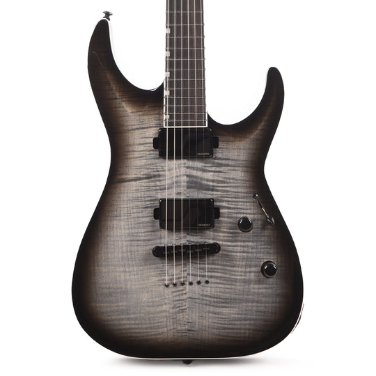 ESP LTD MH-1000NT Charcoal Burst w/ Flamed Maple Top Electric Guitars / Solid Body