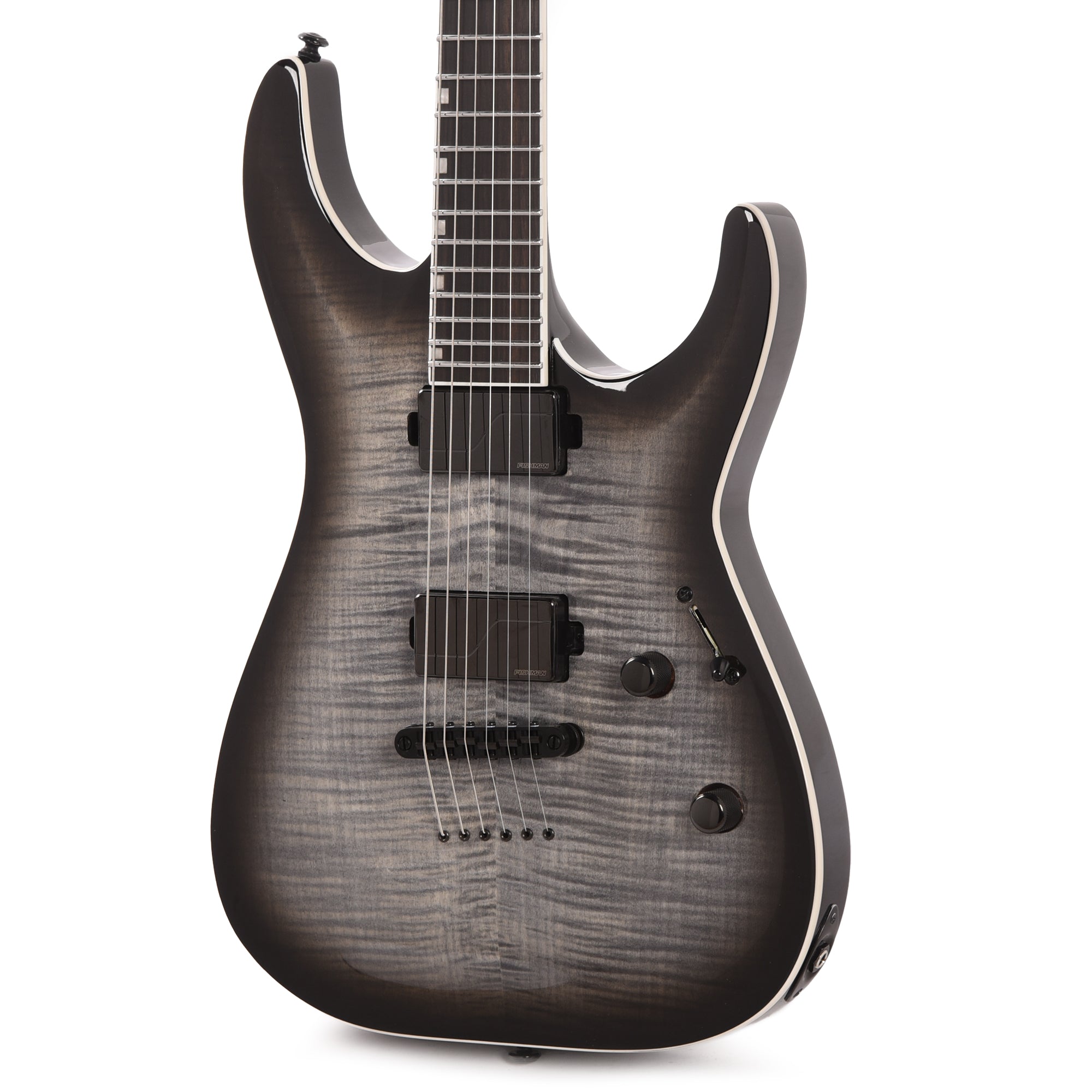 ESP LTD MH-1000NT Charcoal Burst w/ Flamed Maple Top Electric Guitars / Solid Body