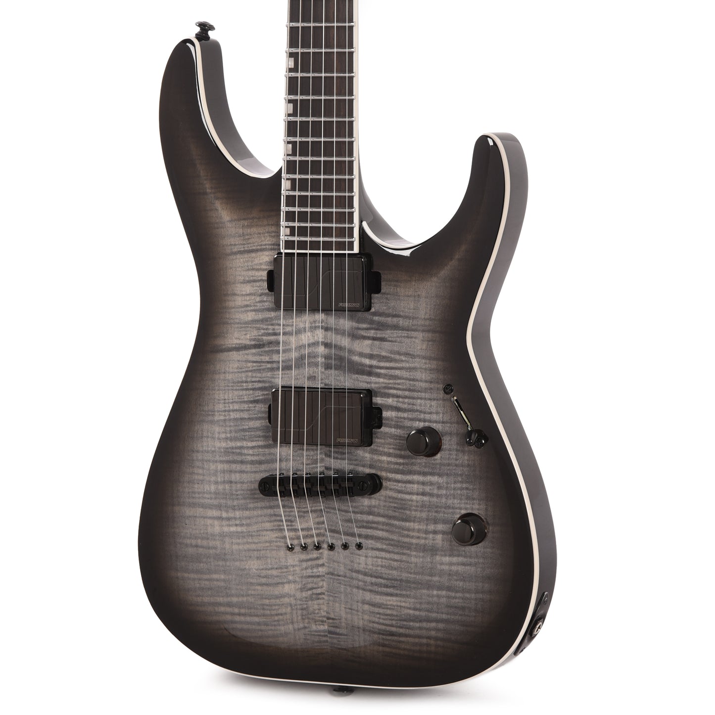 ESP LTD MH-1000NT Charcoal Burst w/ Flamed Maple Top Electric Guitars / Solid Body