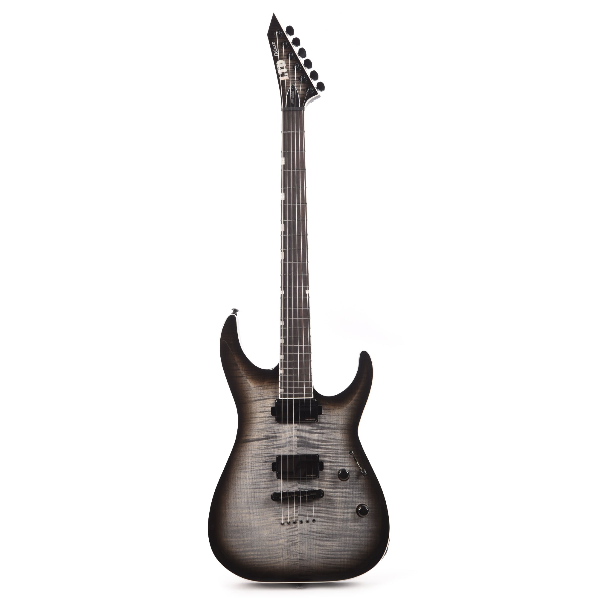 ESP LTD MH-1000NT Charcoal Burst w/ Flamed Maple Top Electric Guitars / Solid Body