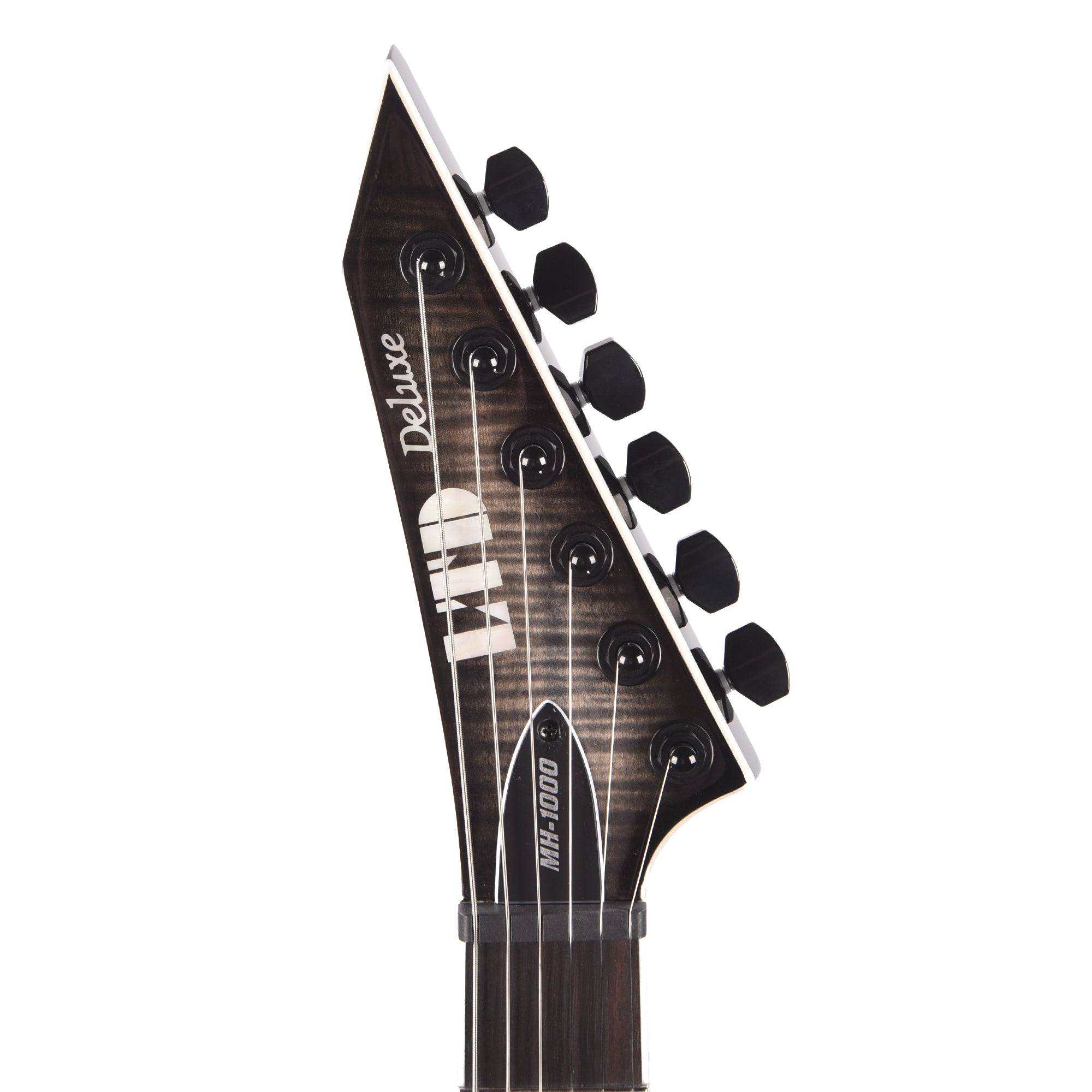 ESP LTD MH-1000NT Charcoal Burst w/ Flamed Maple Top Electric Guitars / Solid Body