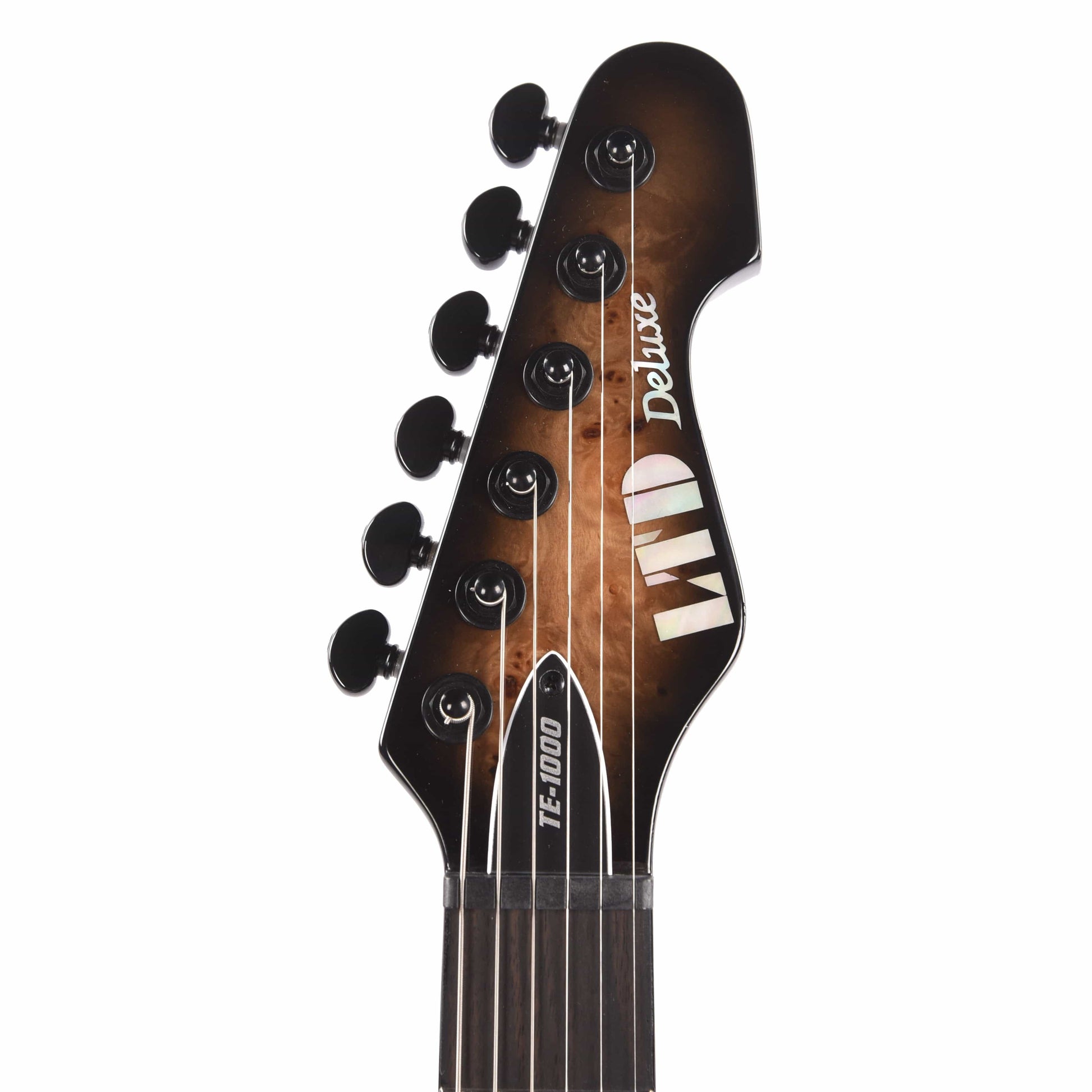 ESP LTD TE-1000 Evertune Burl Poplar Charcoal Burst Electric Guitars / Solid Body
