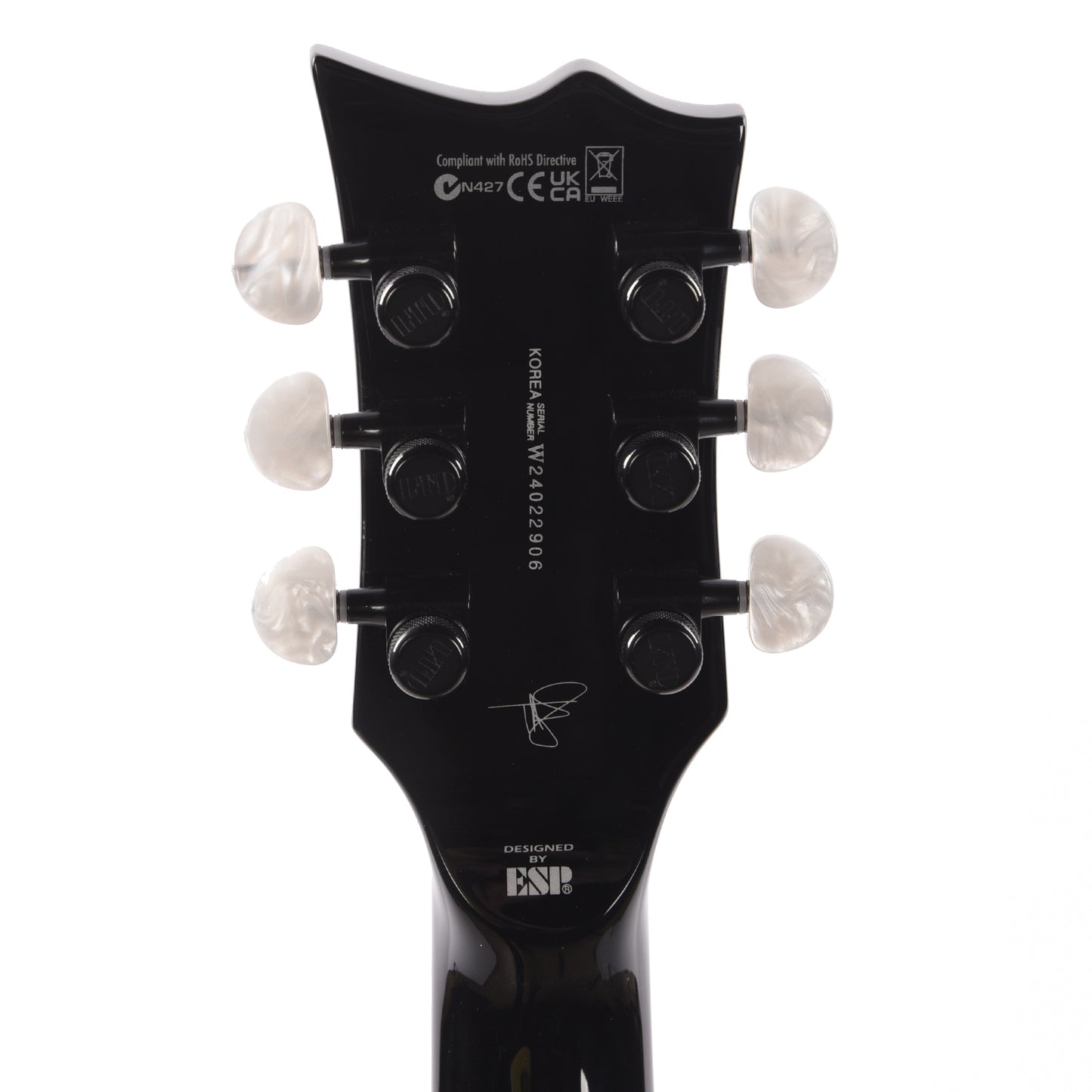 ESP LTD Ted Aguilar TED-EC Black Electric Guitars / Solid Body