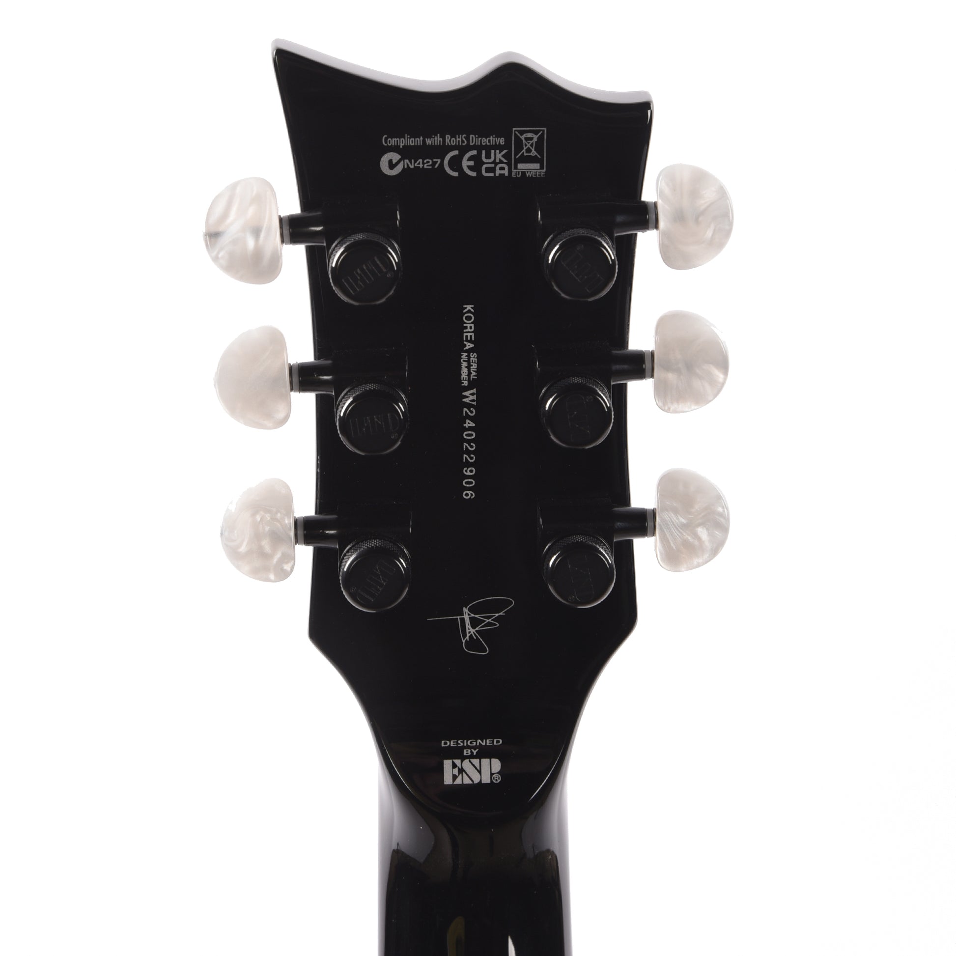 ESP LTD Ted Aguilar TED-EC Black Electric Guitars / Solid Body