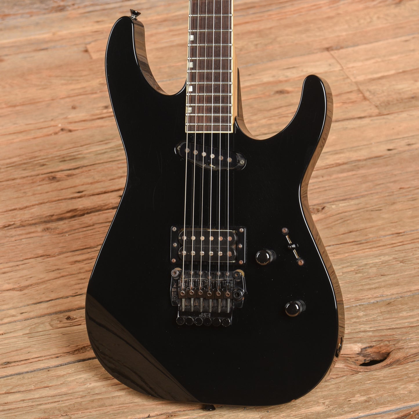 ESP Mirage Deluxe Black 1987 Electric Guitars / Solid Body
