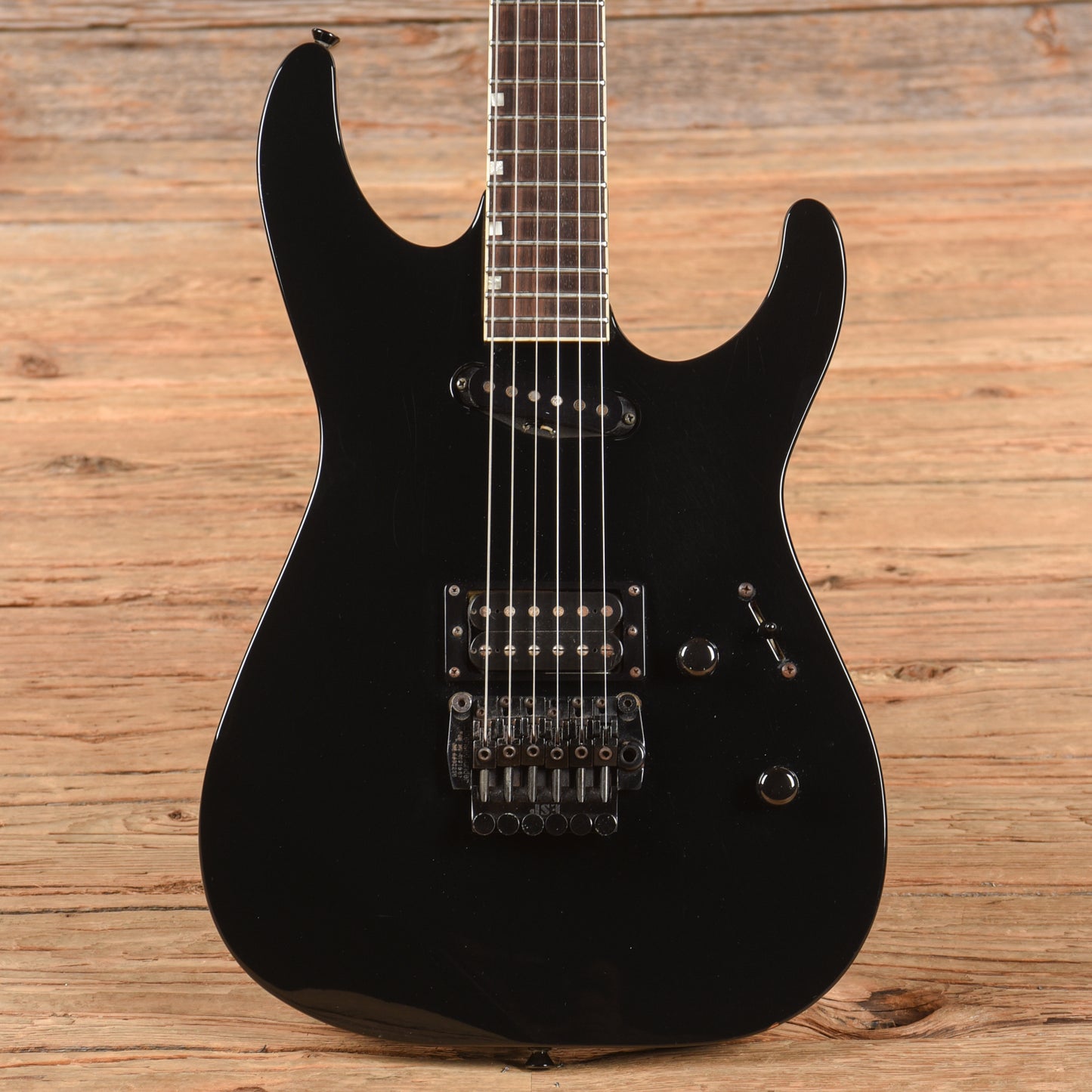 ESP Mirage Deluxe Black 1987 Electric Guitars / Solid Body