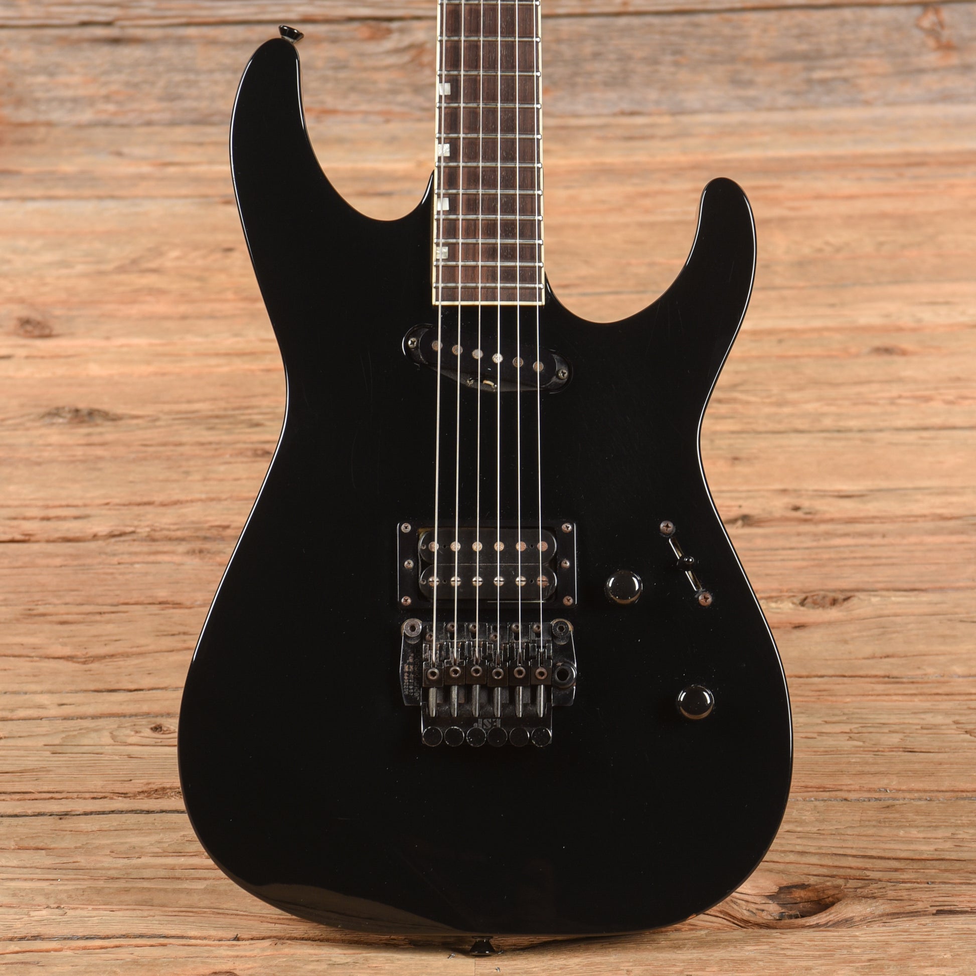 ESP Mirage Deluxe Black 1987 Electric Guitars / Solid Body