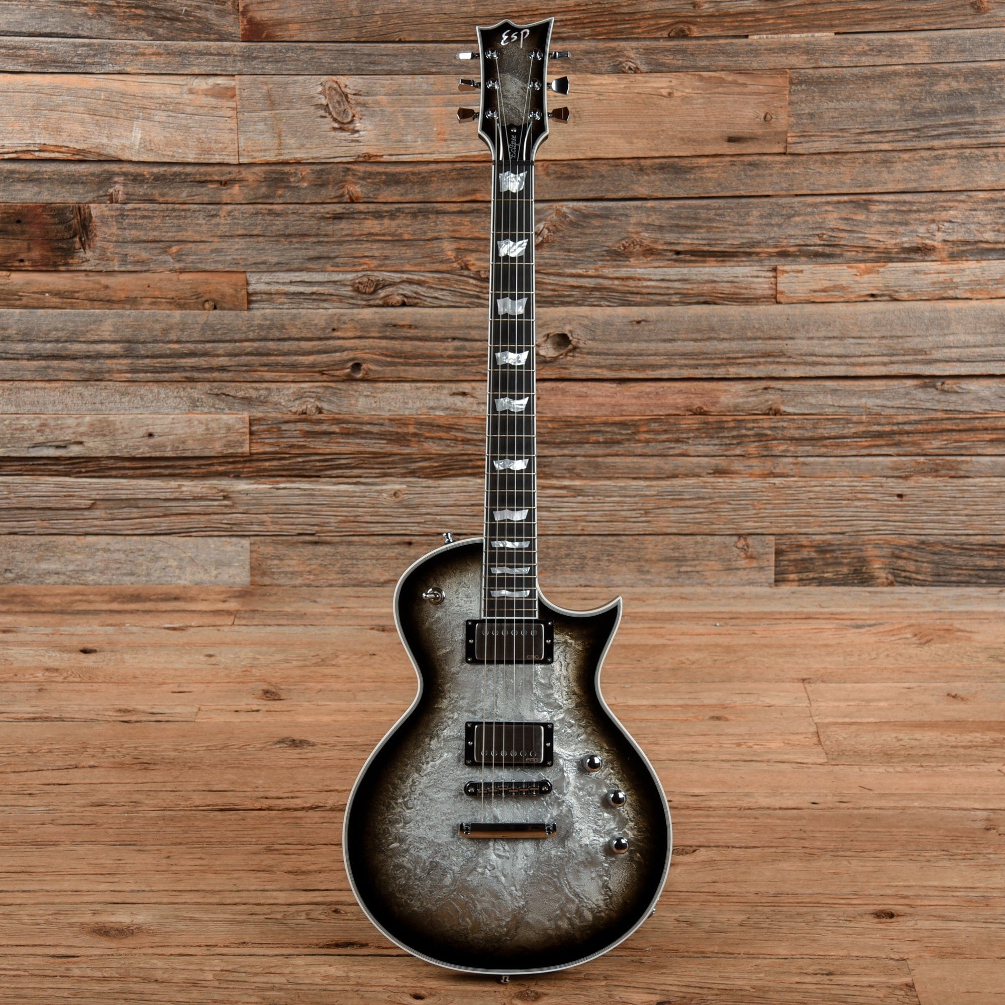 esp eclipse original white 2019 – chicago music... ESP Original Eclipse Silver Liquid Metal Burst 2019 – Chicago Music ...