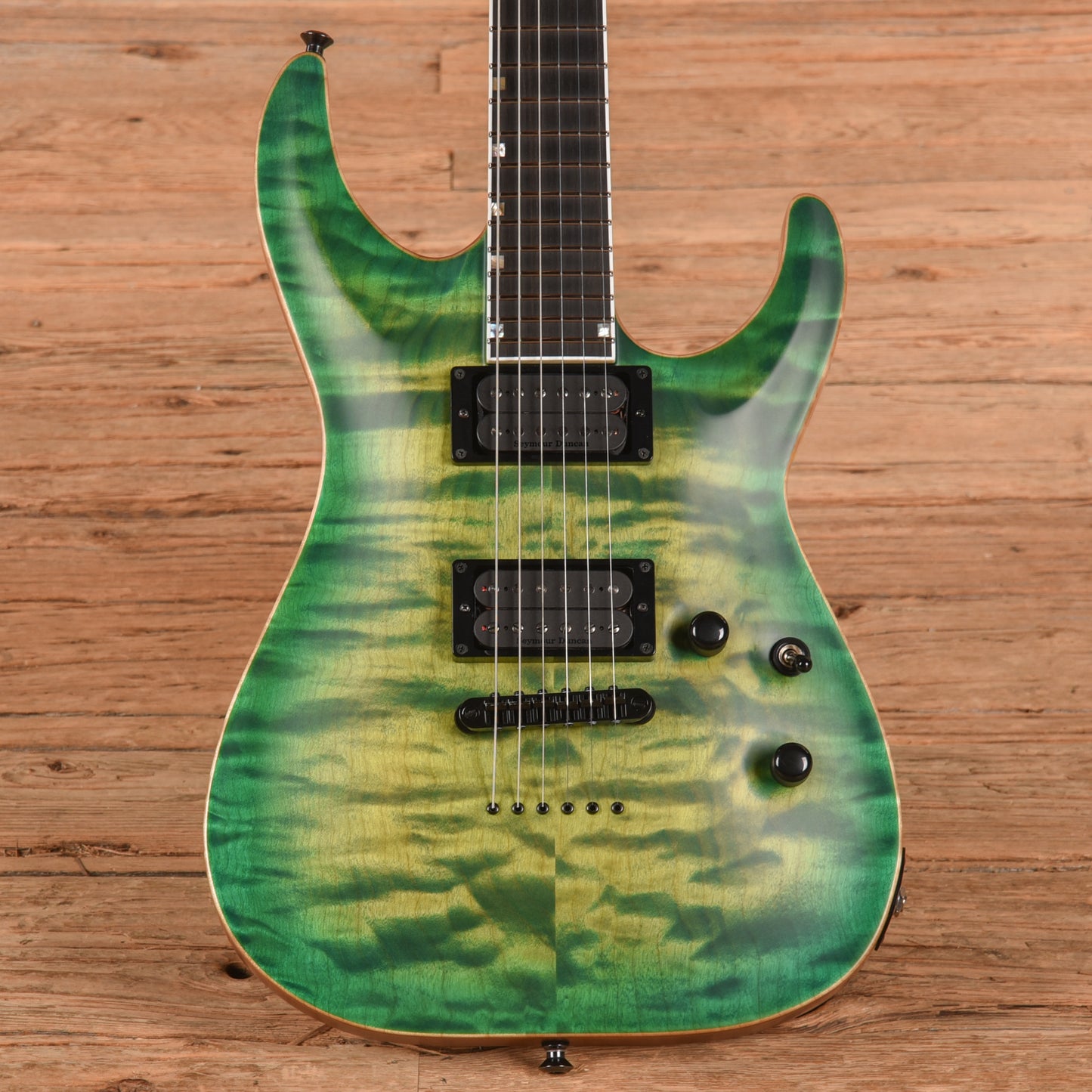 ESP USA Horizon II Lime Burst Satin 2023 Electric Guitars / Solid Body