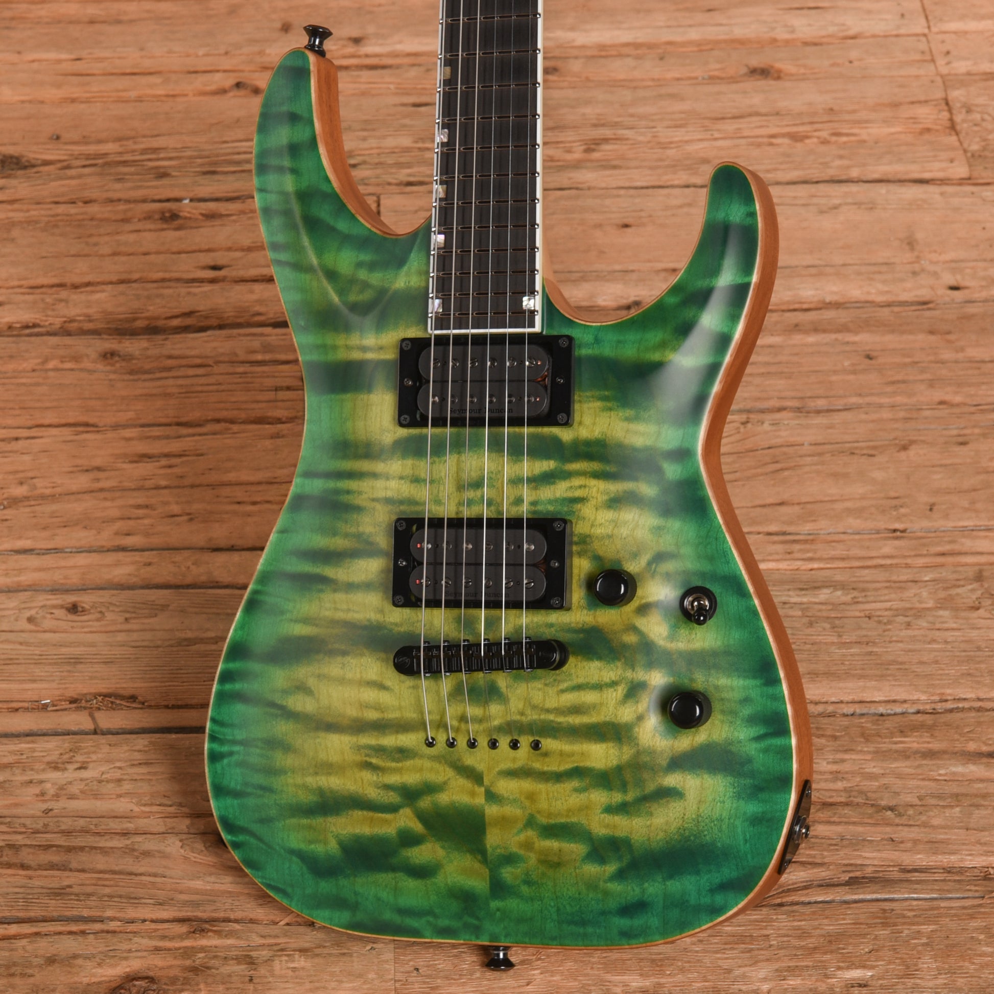 ESP USA Horizon II Lime Burst Satin 2023 Electric Guitars / Solid Body