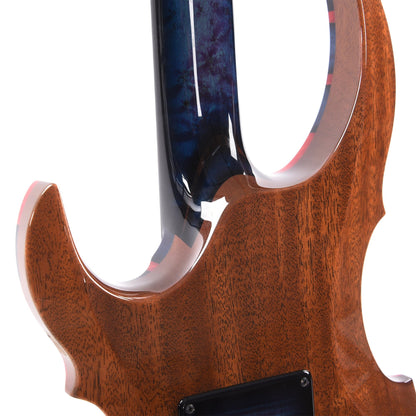 ESP Custom Shop NAMM Exhibition 2023 FRX-CTM-FR Flamed Maple Top with Red Resin & Blue Honeycomb