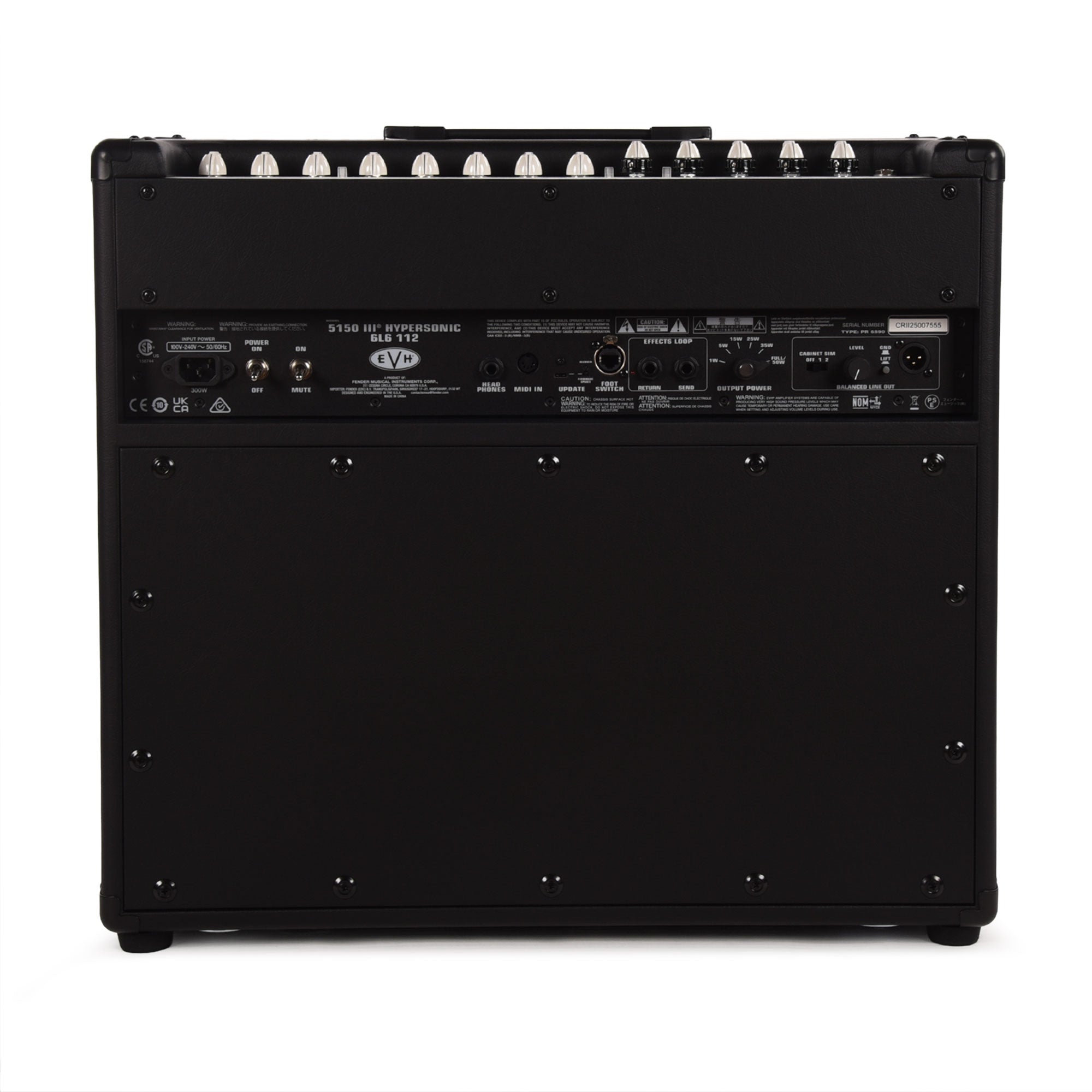 EVH 5150III Hypersonic 50w 1x12 Combo Amp Black Amplifiers