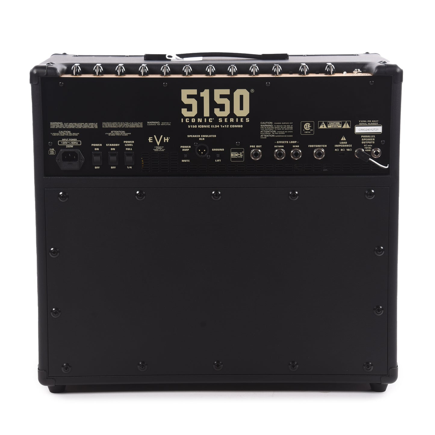 EVH 5150 Iconic Series 40W EL34 1x12 Combo Black Amps / Guitar Amps / Guitar Combos