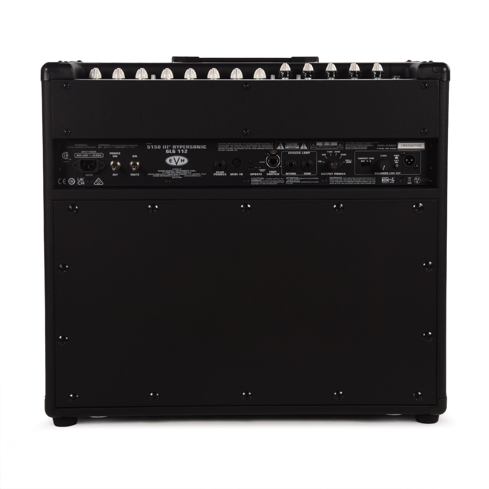 EVH 5150III Hypersonic 50w 1x12 Combo Amp Black Amps / Guitar Amps / Guitar Combos