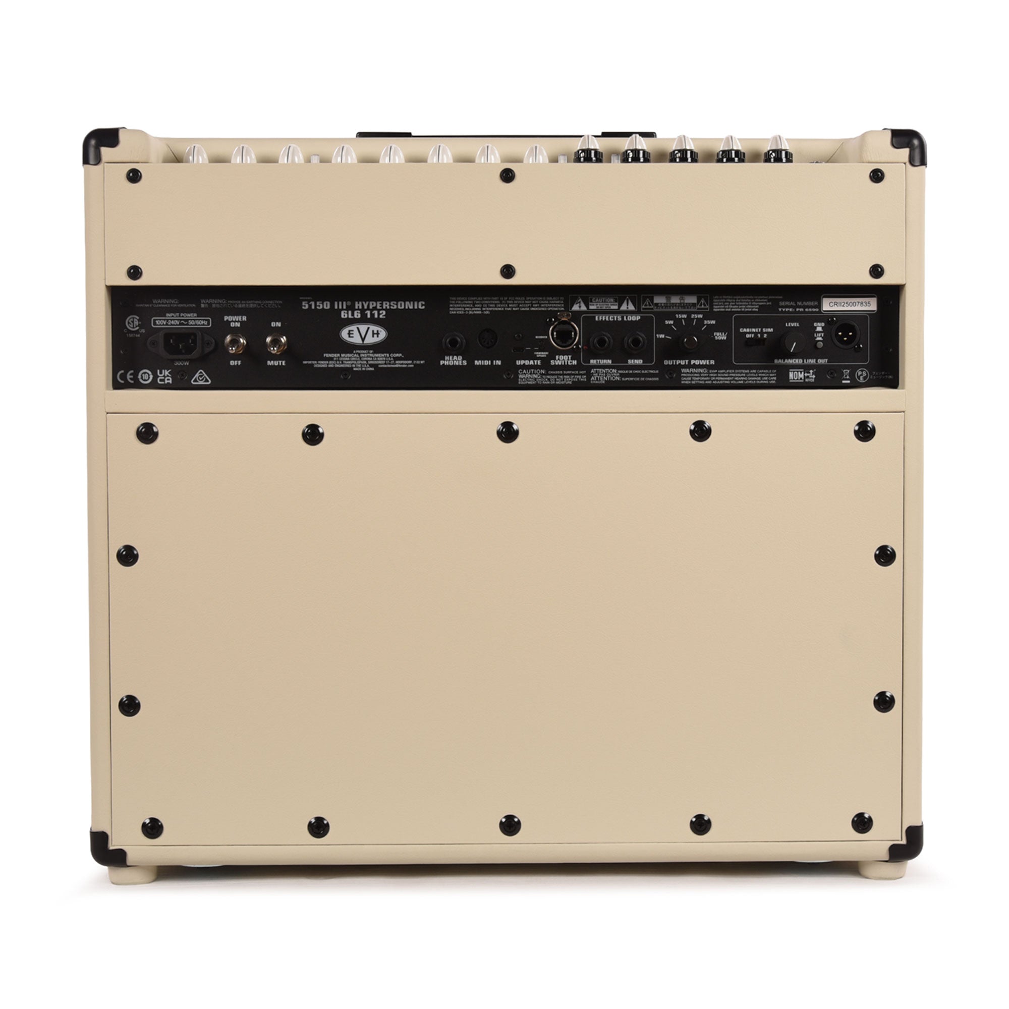 EVH 5150III Hypersonic 50w 1x12 Combo Amp Ivory Amps / Guitar Amps / Guitar Combos